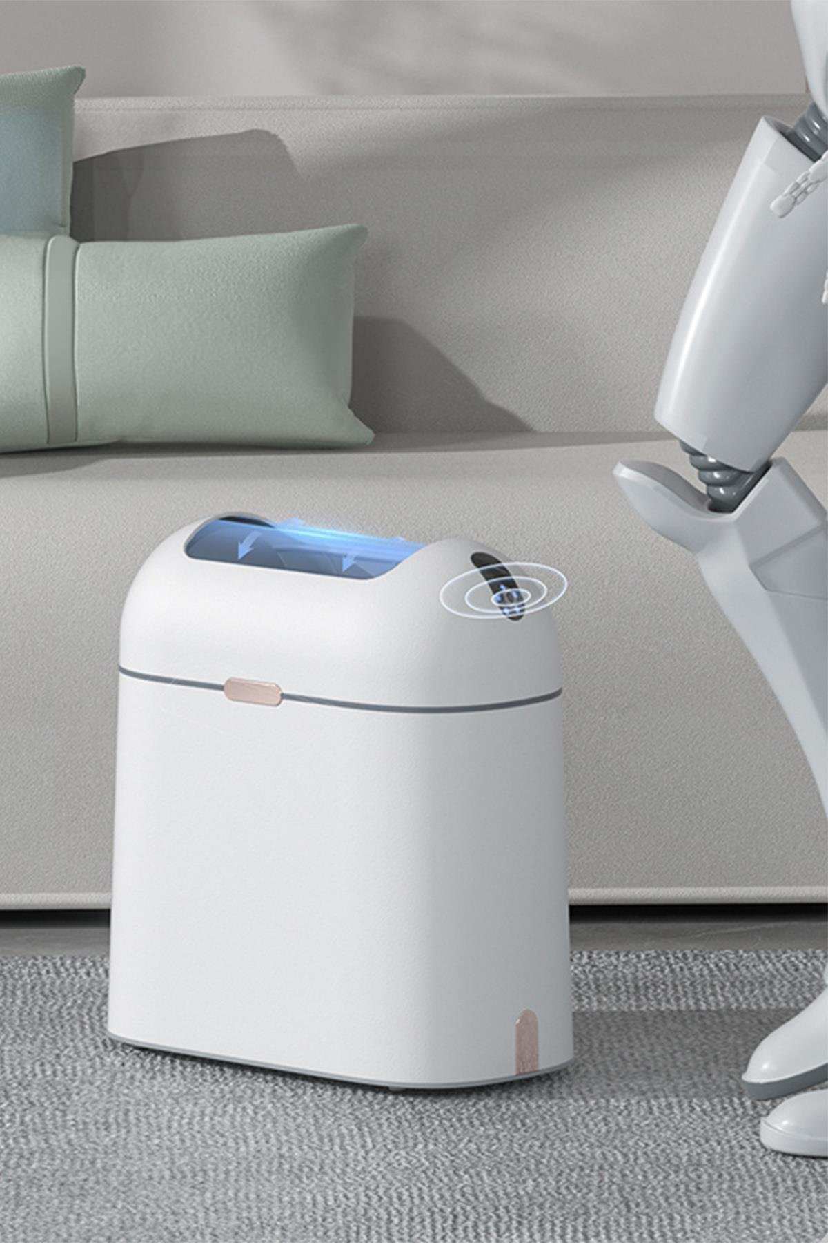 MAS6715W-9L Plastik Sensörlü İç Kutulu Çöp Kutusu