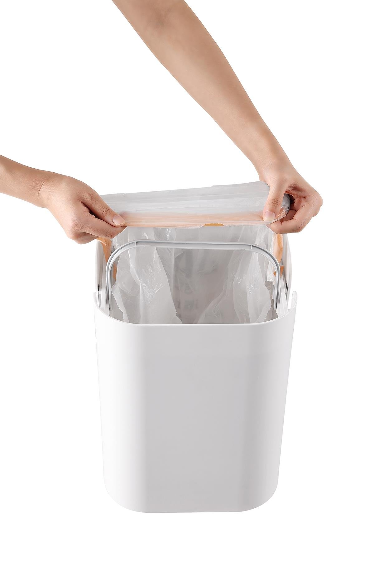 MAS888W-15L Işıklı Sensörlü Çöp Kutusu