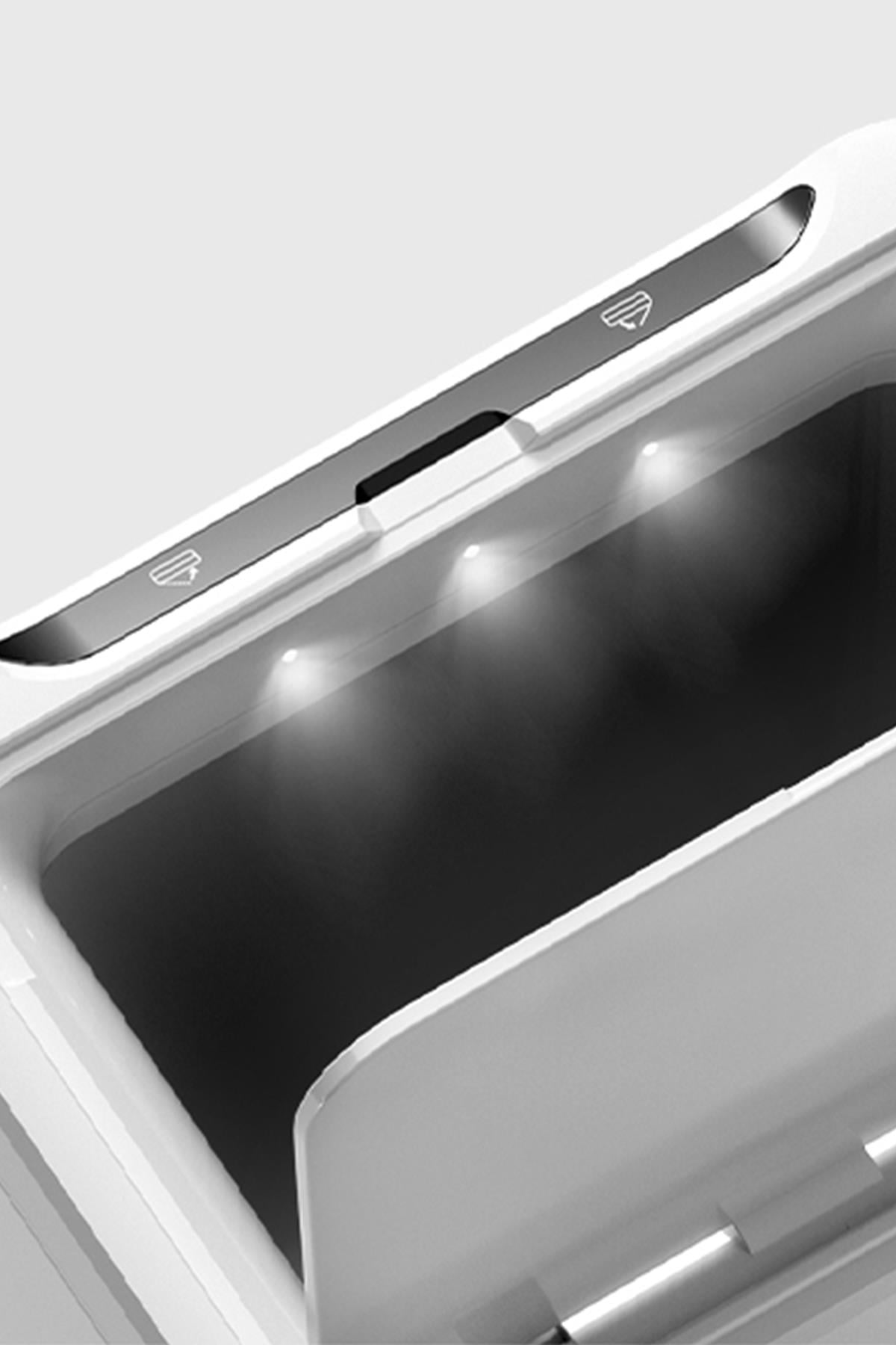 MAS9710W-9L Ahşap Ayaklı Sensörlü Ozon Çöp Kovası