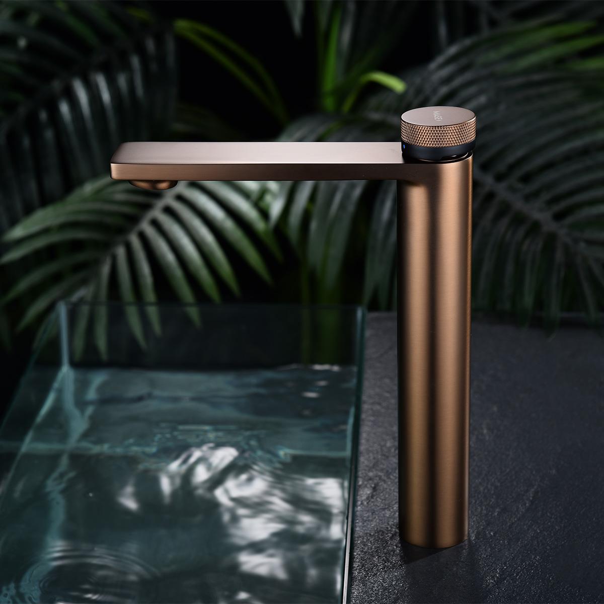 Mondrian XL Yüksek Lavabo Bataryası  Brushed Rose Gold