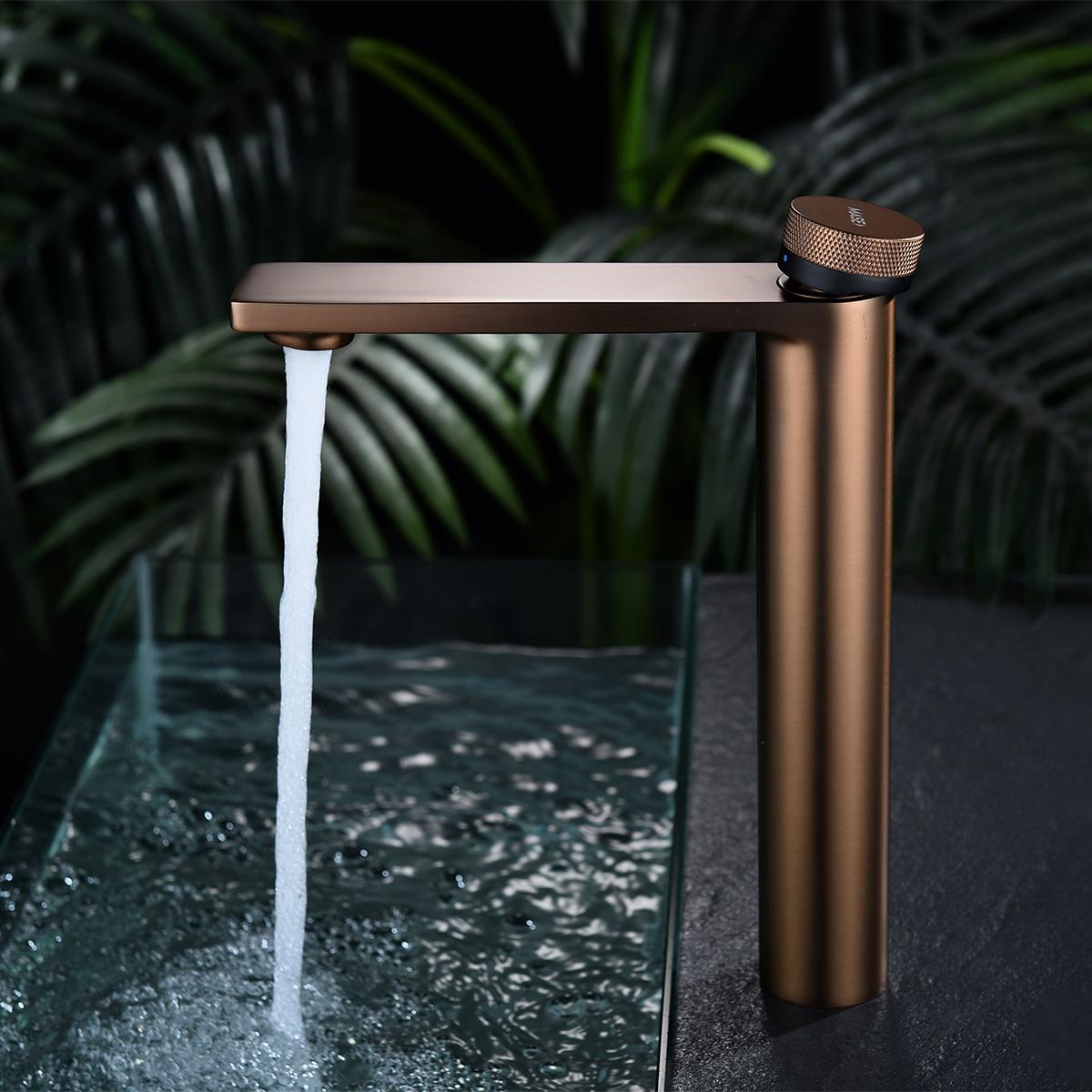 Mondrian XL Yüksek Lavabo Bataryası  Brushed Rose Gold