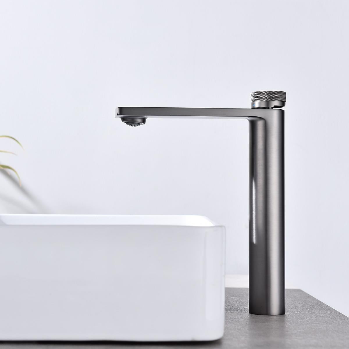 Mondrian XL Yüksek Lavabo Bataryası  Gun Metal