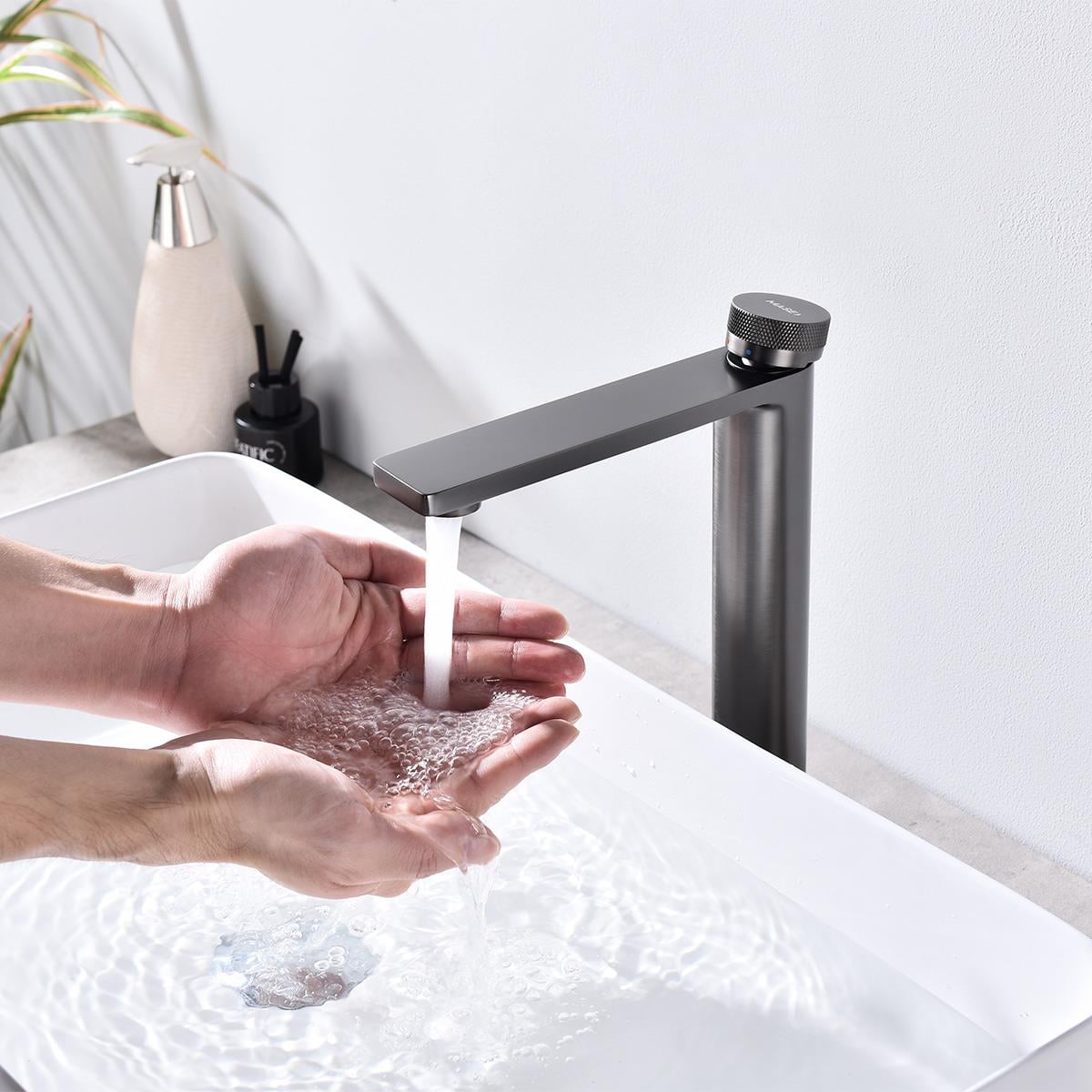 Mondrian XL Yüksek Lavabo Bataryası  Gun Metal