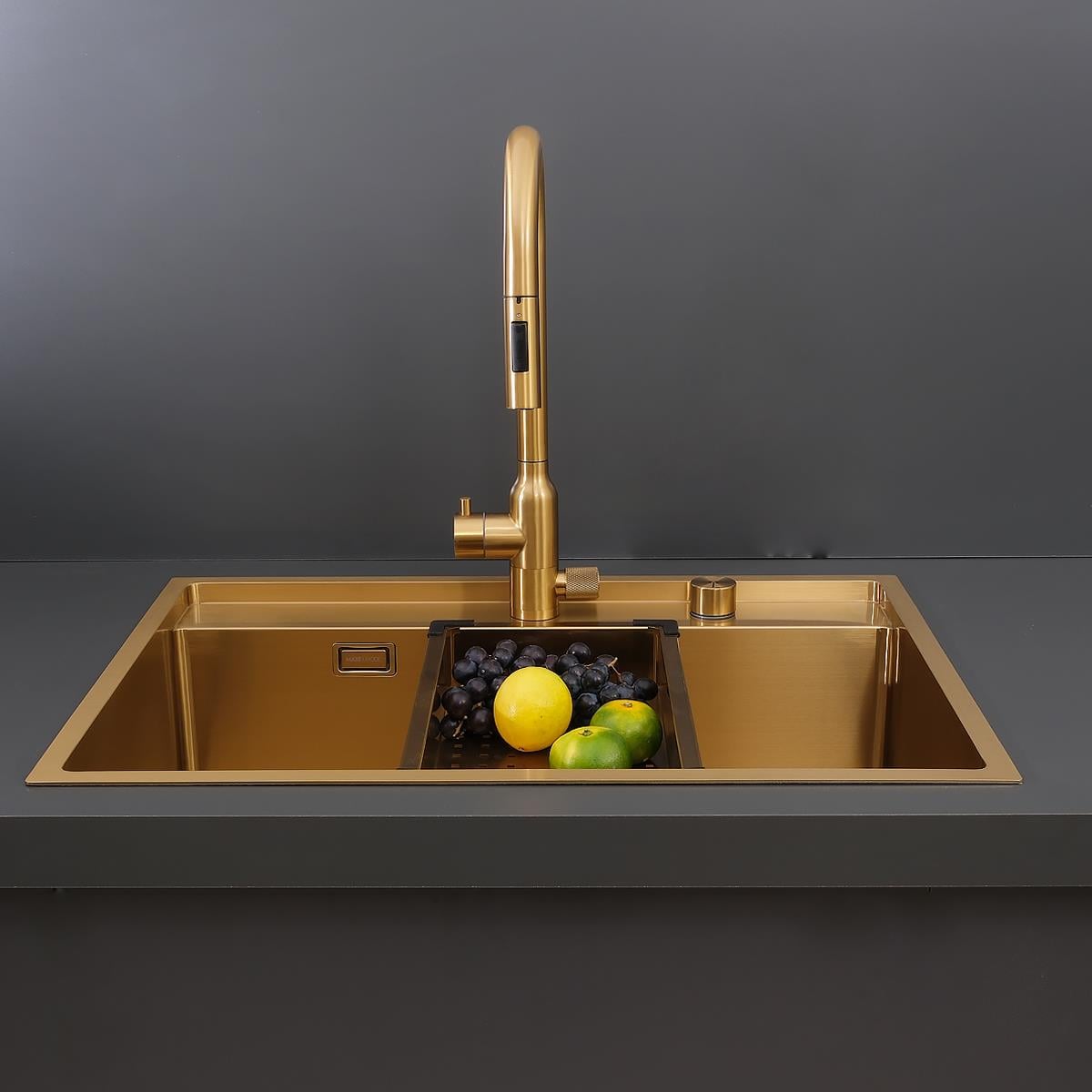 Murano  El Yapımı PVD Eviye Seti 68x51 cm Altın (Gold)