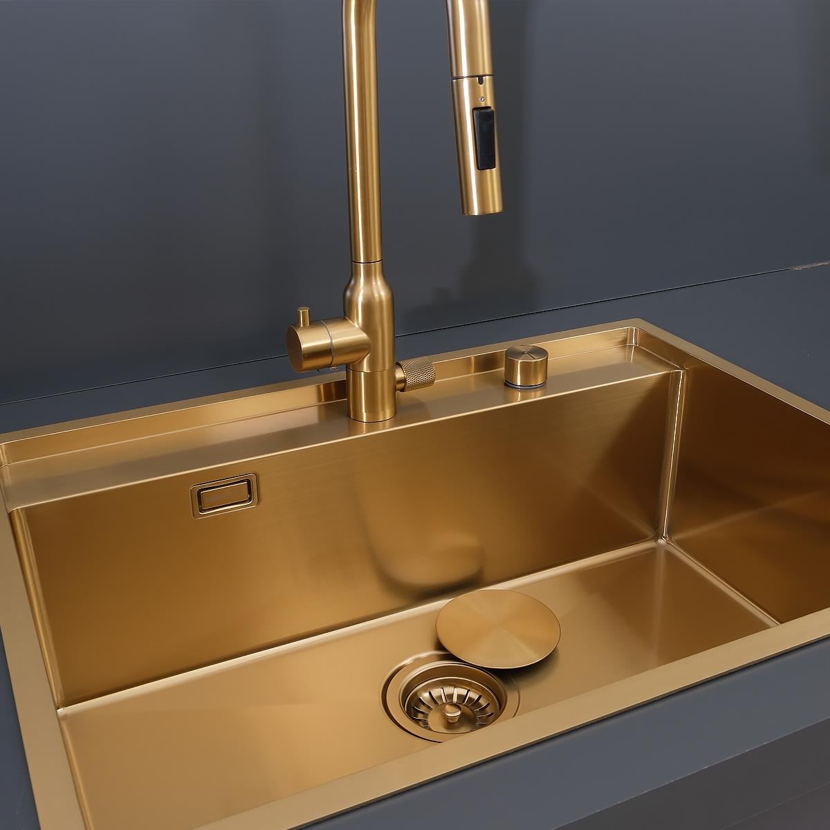 Murano  El Yapımı PVD Eviye Seti 68x51 cm Altın (Gold)