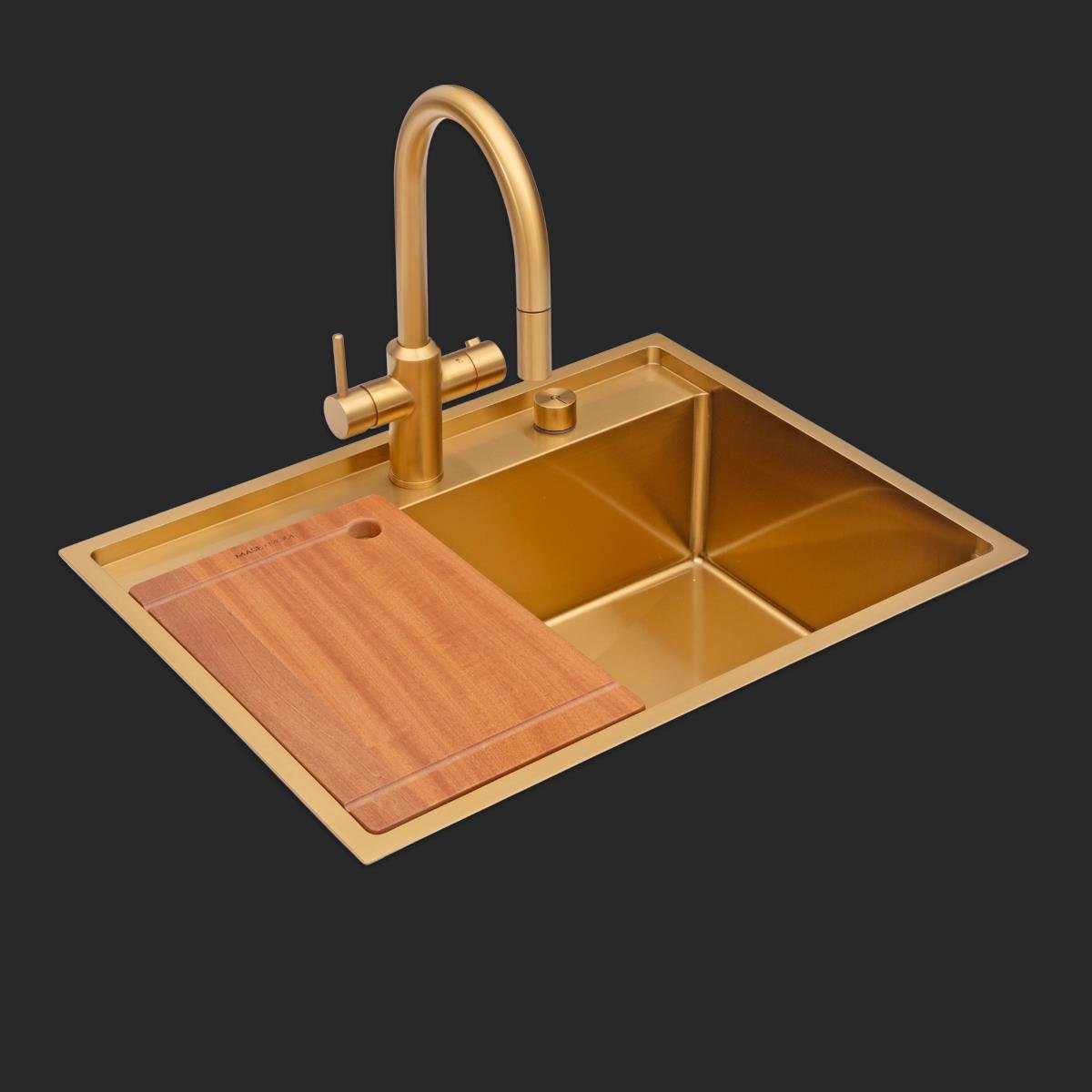 Murano  El Yapımı PVD Eviye Seti 68x51 cm Altın (Gold)