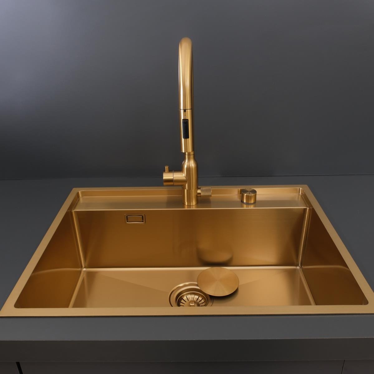 Murano  El Yapımı PVD Eviye Seti 68x51 cm Altın (Gold)