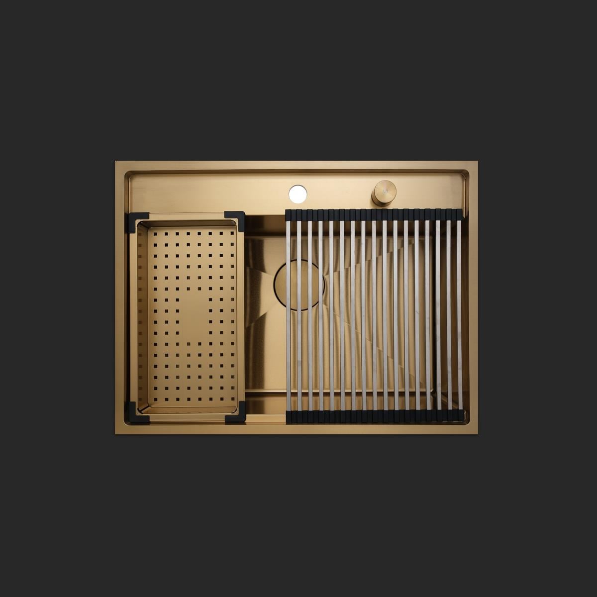 Murano  El Yapımı PVD Eviye Seti 68x51 cm Altın (Gold)