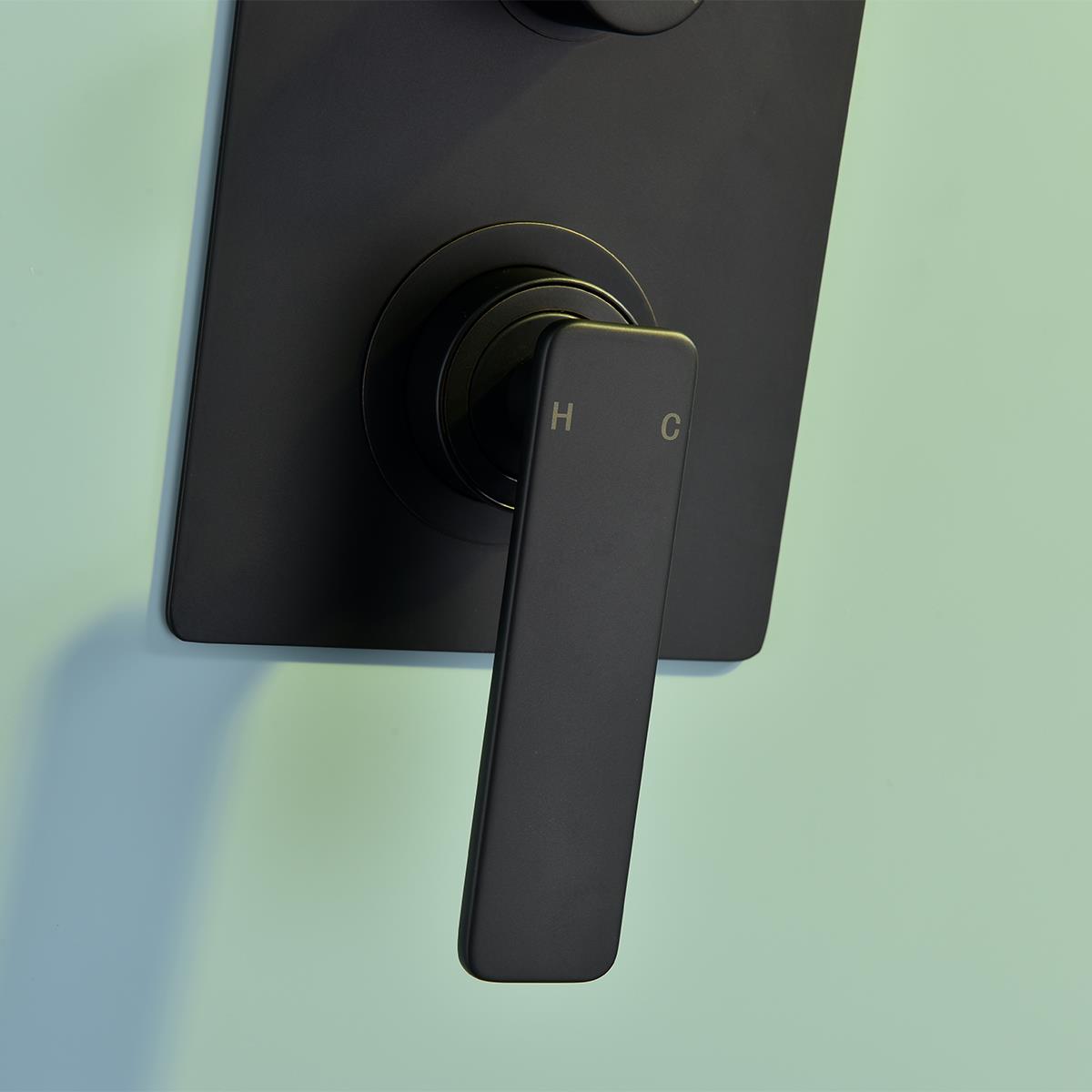 Orma 3 Fonksiyonlu Ankastre Duş Seti Matt Black