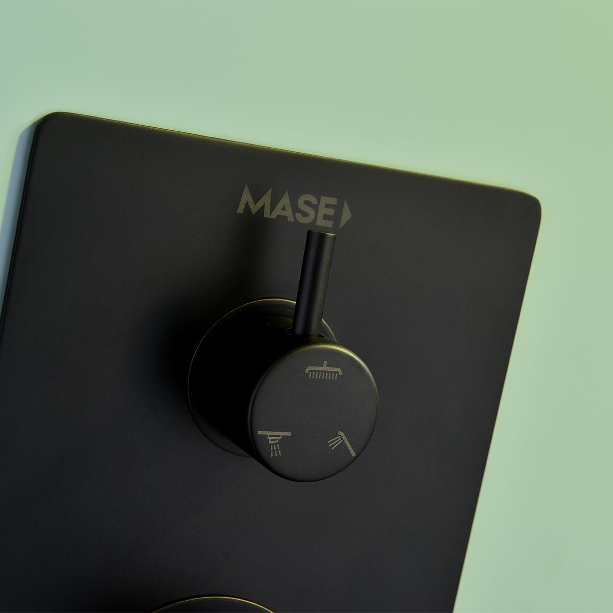 Orma 3 Fonksiyonlu Ankastre Duş Seti Matt Black