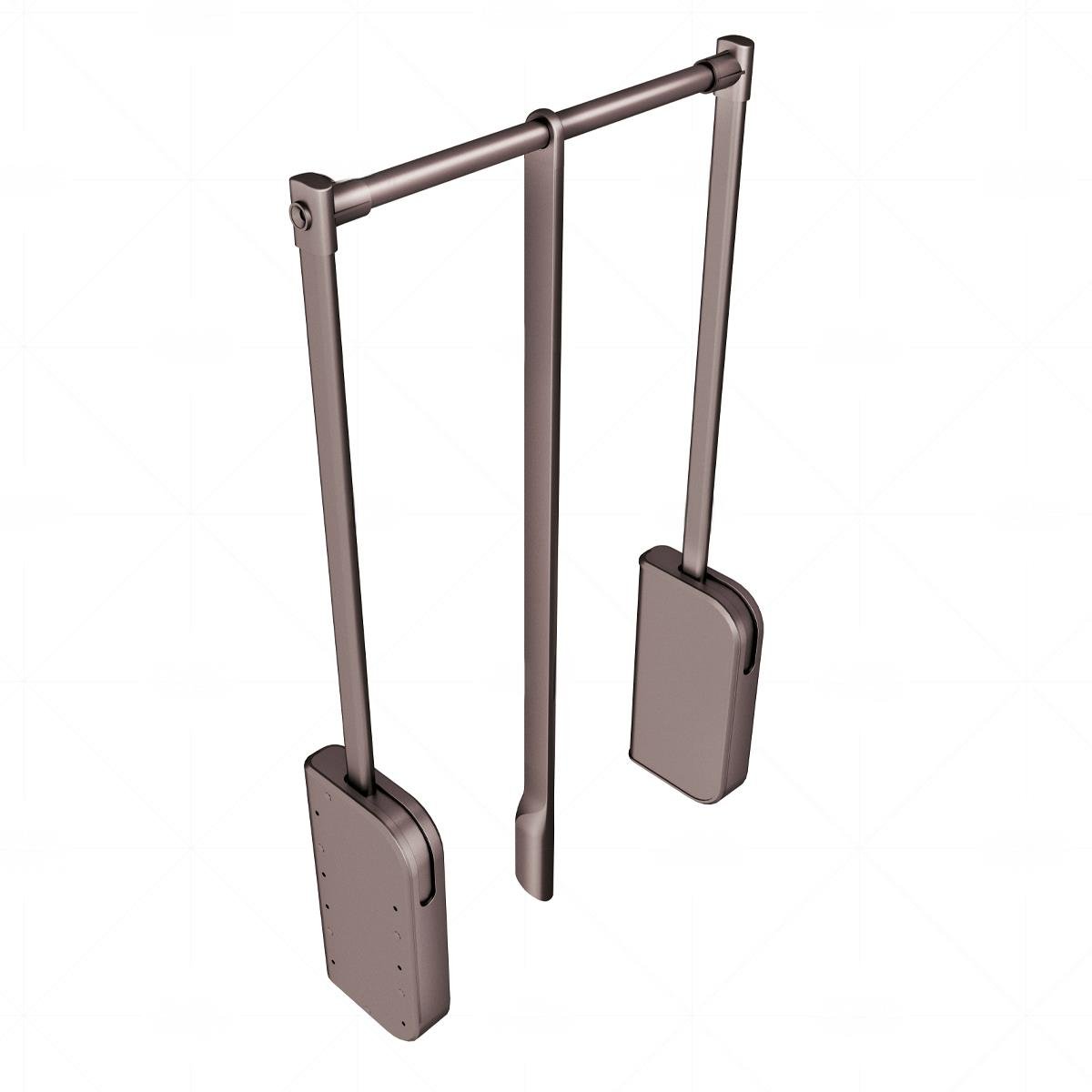 Ralphie Yavaş Kapanır Manuel Asansörlü Askılık 60-80 cm High Class Grey