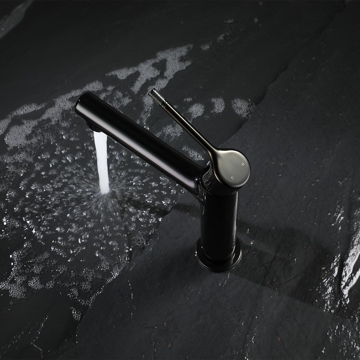 Romeo Lavabo Bataryası Polished Gun Black