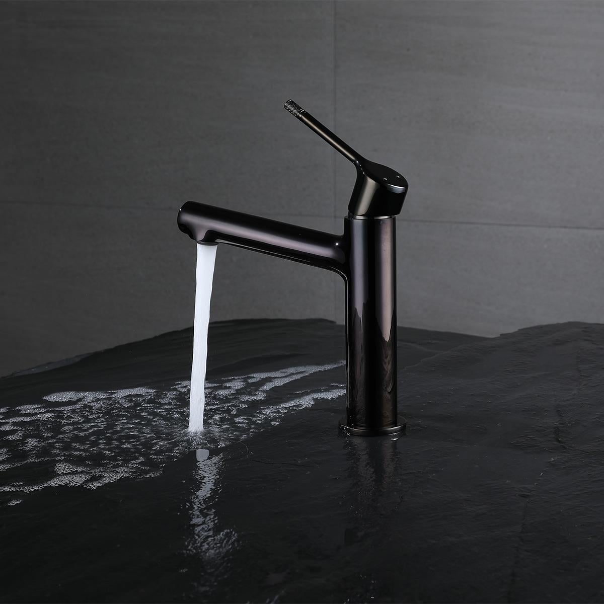 Romeo Lavabo Bataryası Polished Gun Black