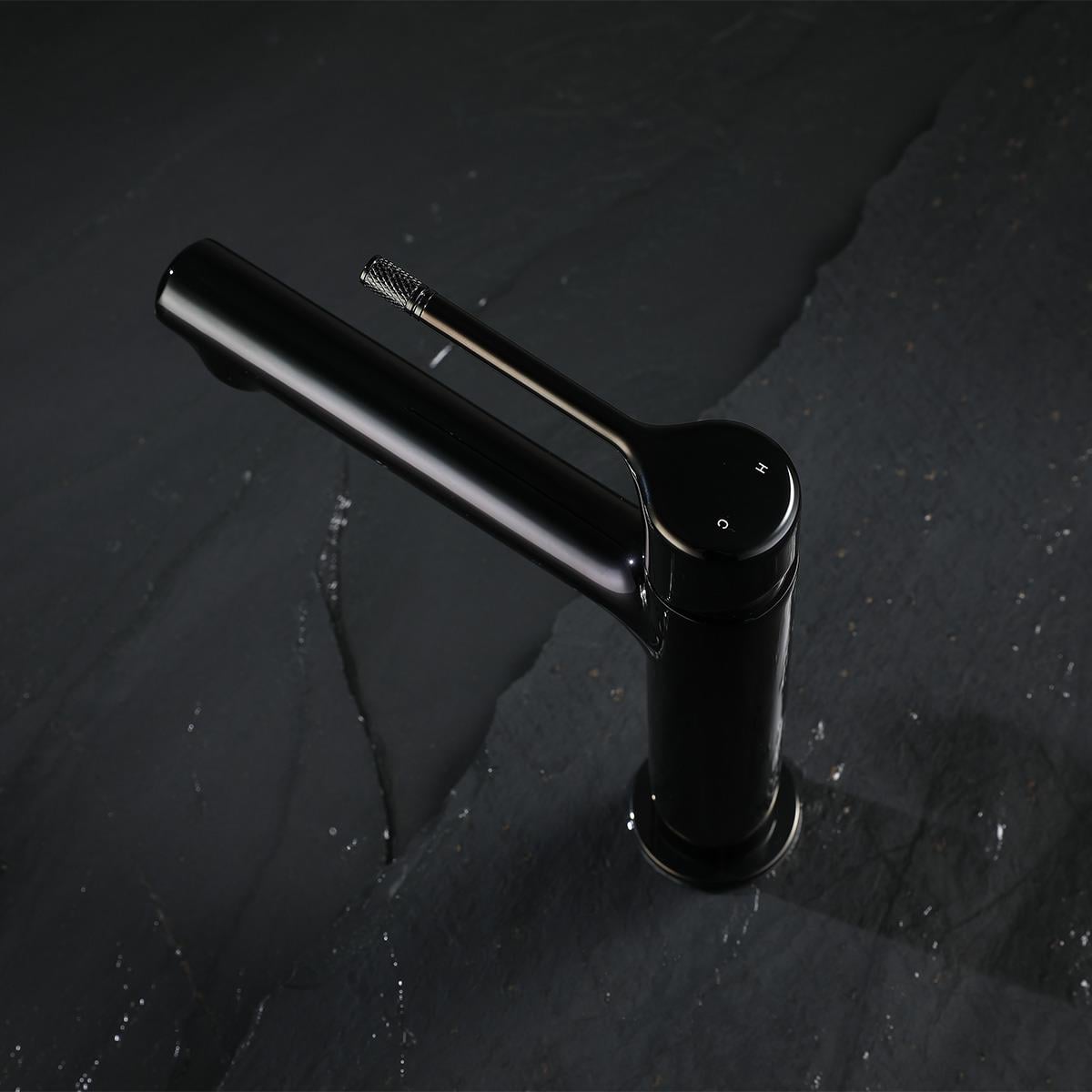 Romeo Lavabo Bataryası Polished Gun Black