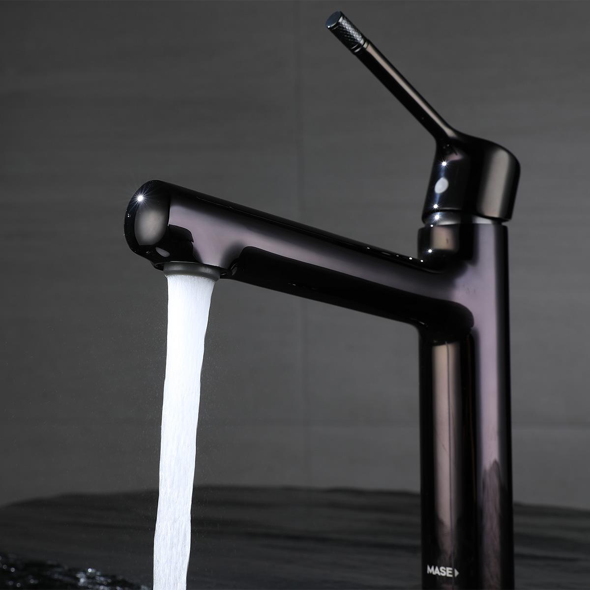 Romeo Lavabo Bataryası Polished Gun Black