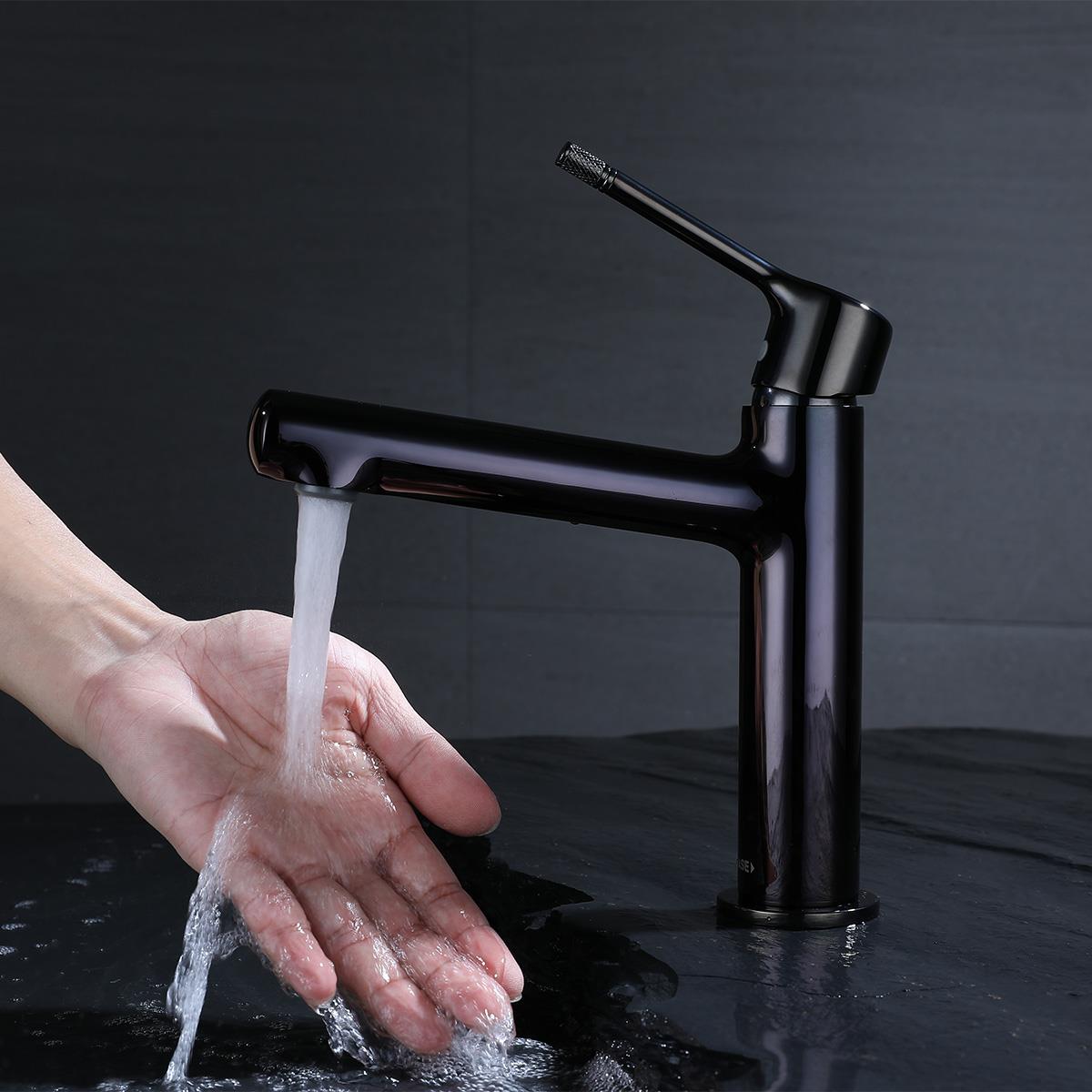 Romeo Lavabo Bataryası Polished Gun Black