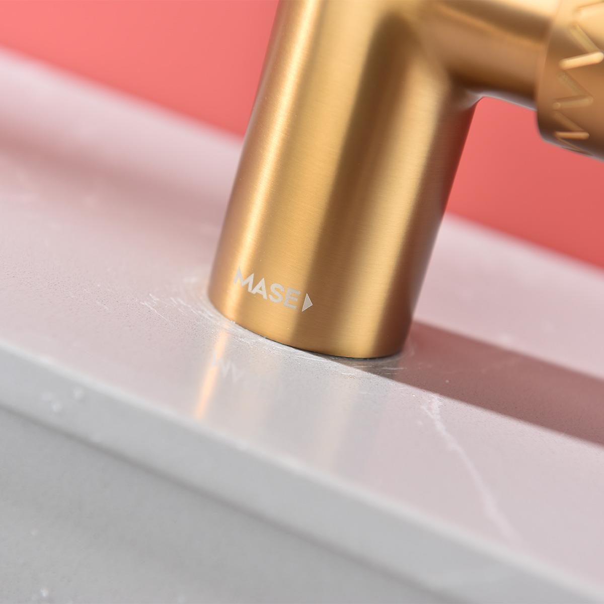 Sky Lavabo Bataryası Brushed Champagne Gold