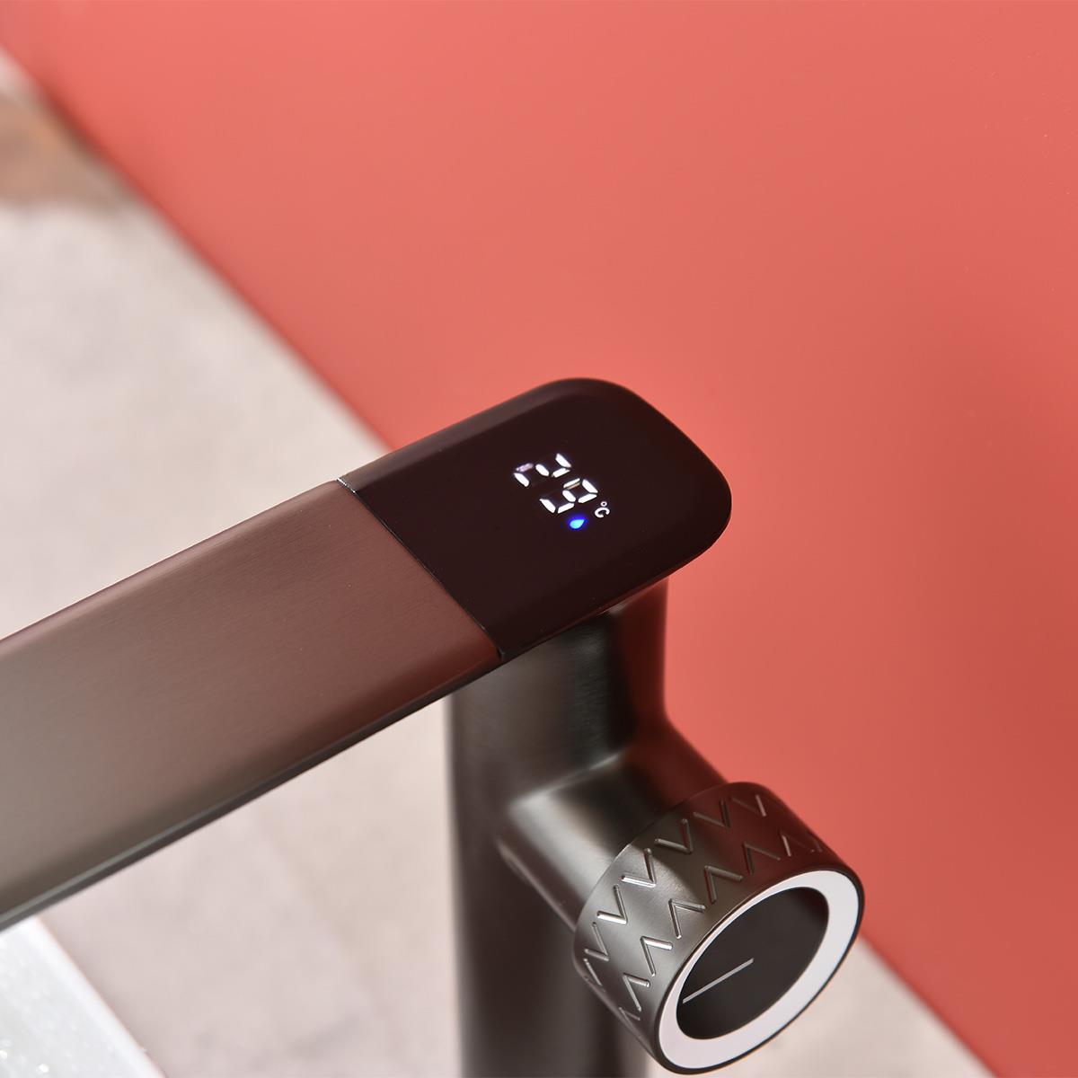 Sky XL Yüksek Lavabo Bataryası  Gun Metal