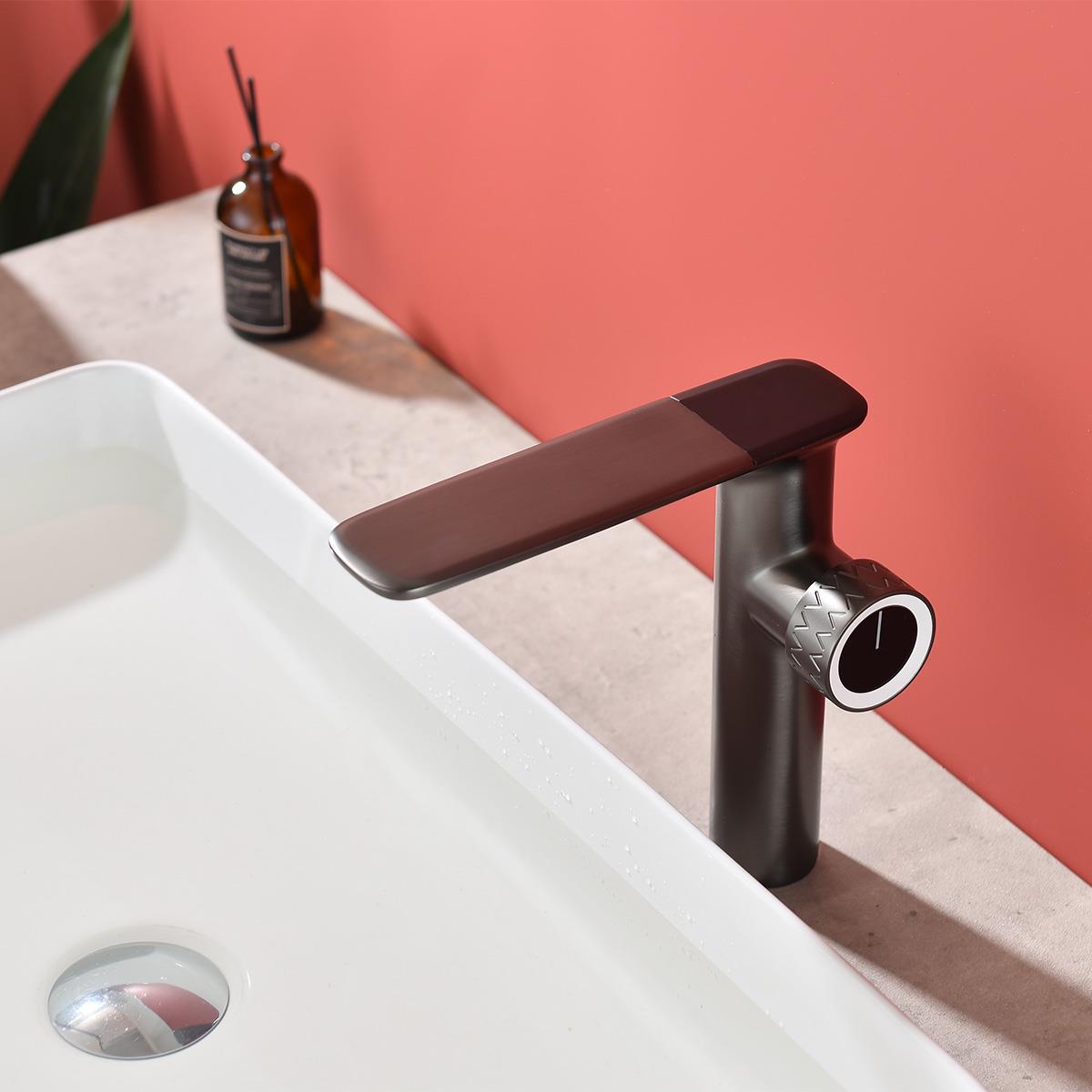 Sky XL Yüksek Lavabo Bataryası  Gun Metal
