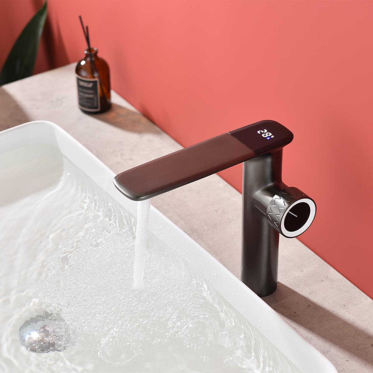 Sky XL Yüksek Lavabo Bataryası  Gun Metal