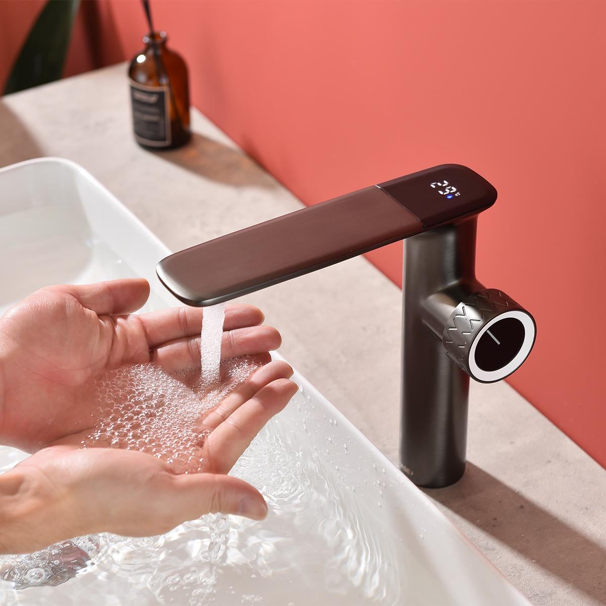 Sky XL Yüksek Lavabo Bataryası  Gun Metal