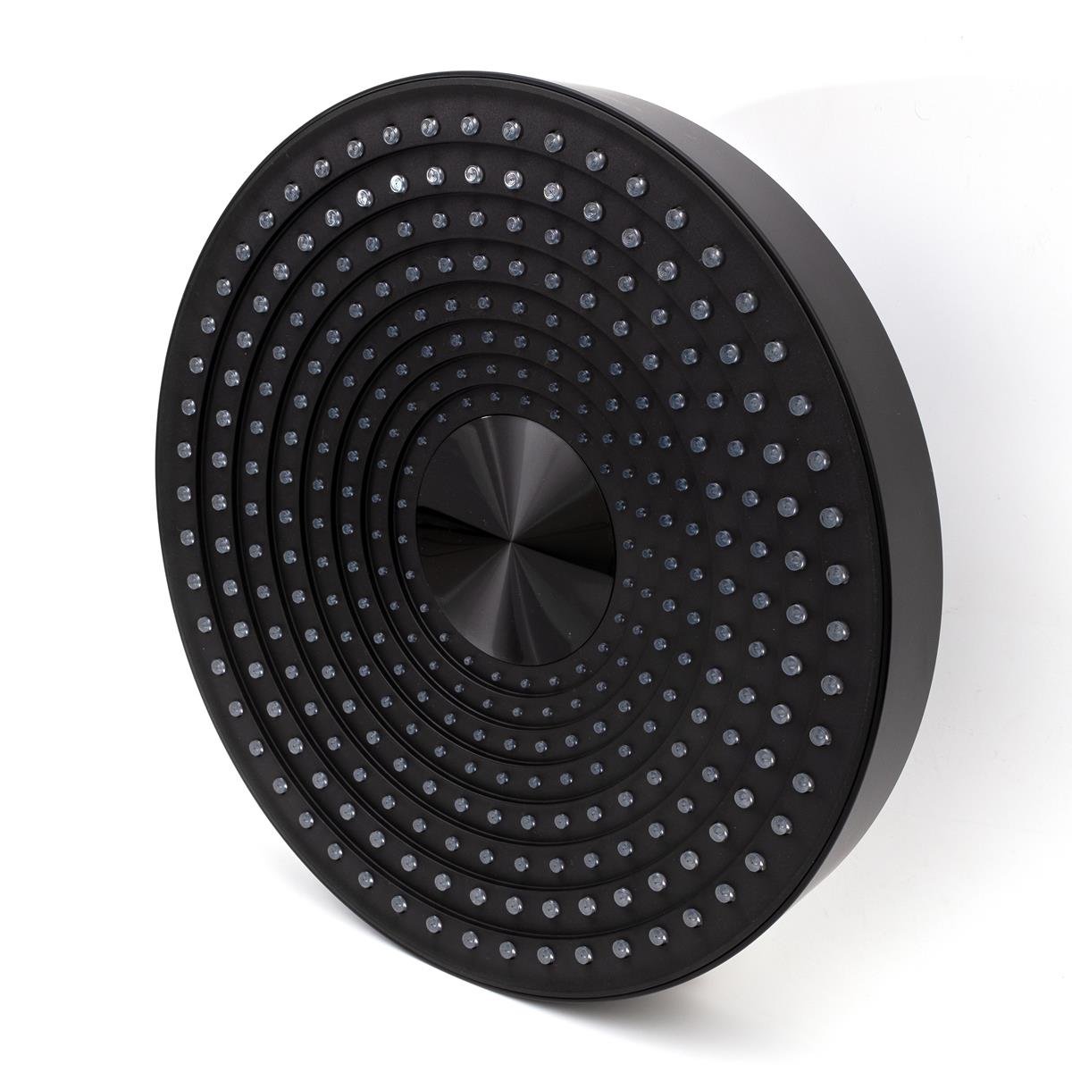 Solle 300 mm Oval Tepe Duş Başlığı Black