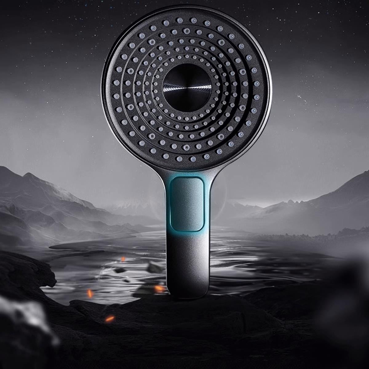 Solle 4 Fonksiyonlu  Oval El Duşu Black