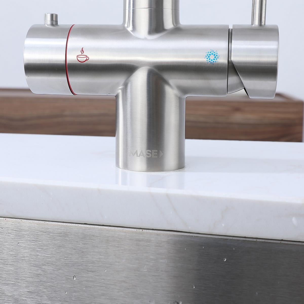 Sparkling 6'sı 1 Arada Anında Kaynar Su ve Soda Batarya Sistemi (Brushed Nickel)