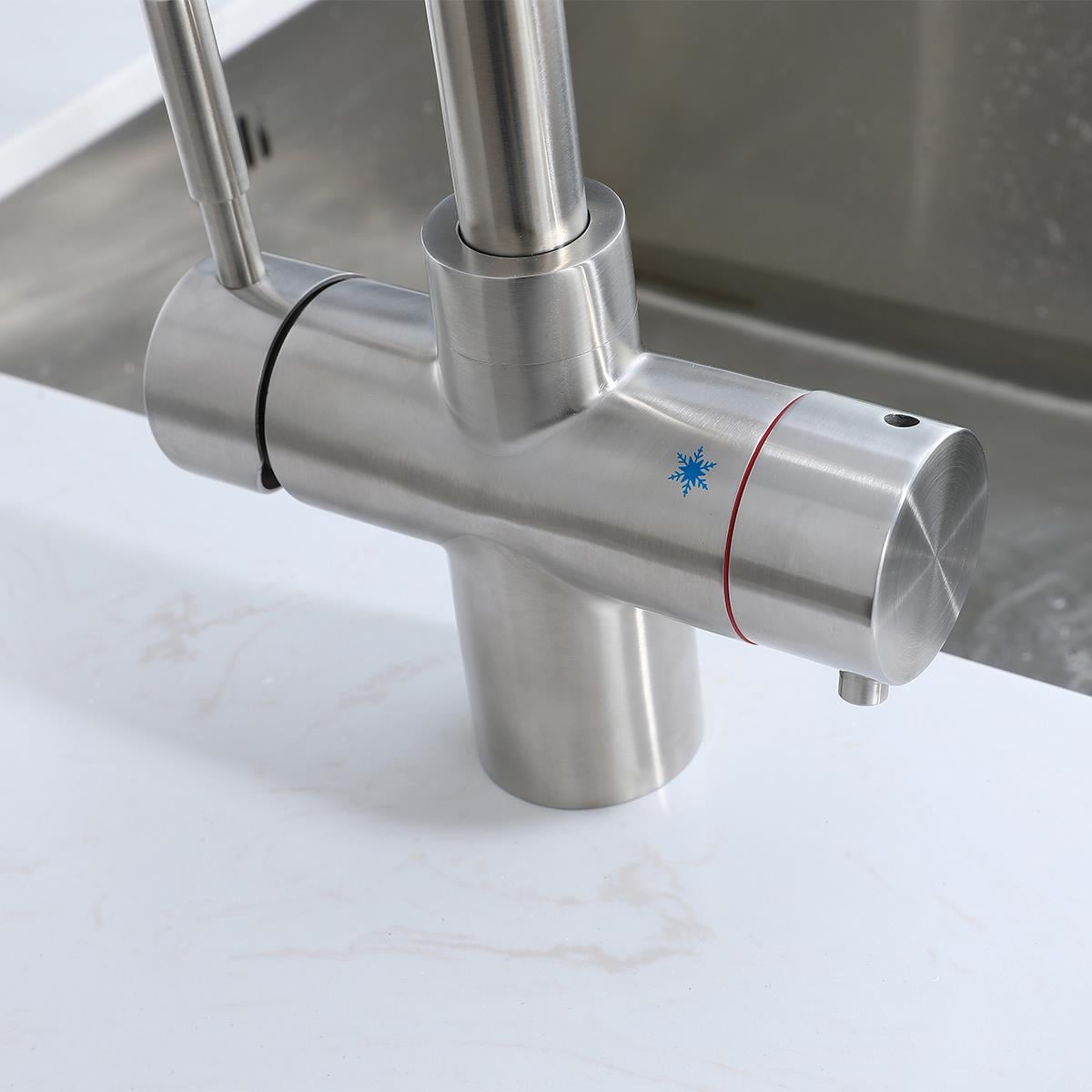 Sparkling 6'sı 1 Arada Anında Kaynar Su ve Soda Batarya Sistemi (Brushed Nickel)