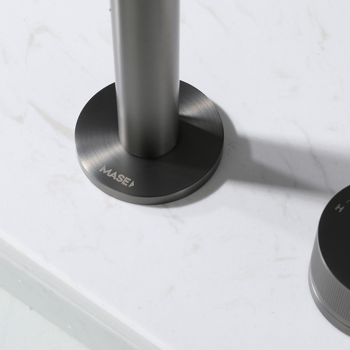 Vanity 2 Delikli Lavabo Bataryası Gun Metal