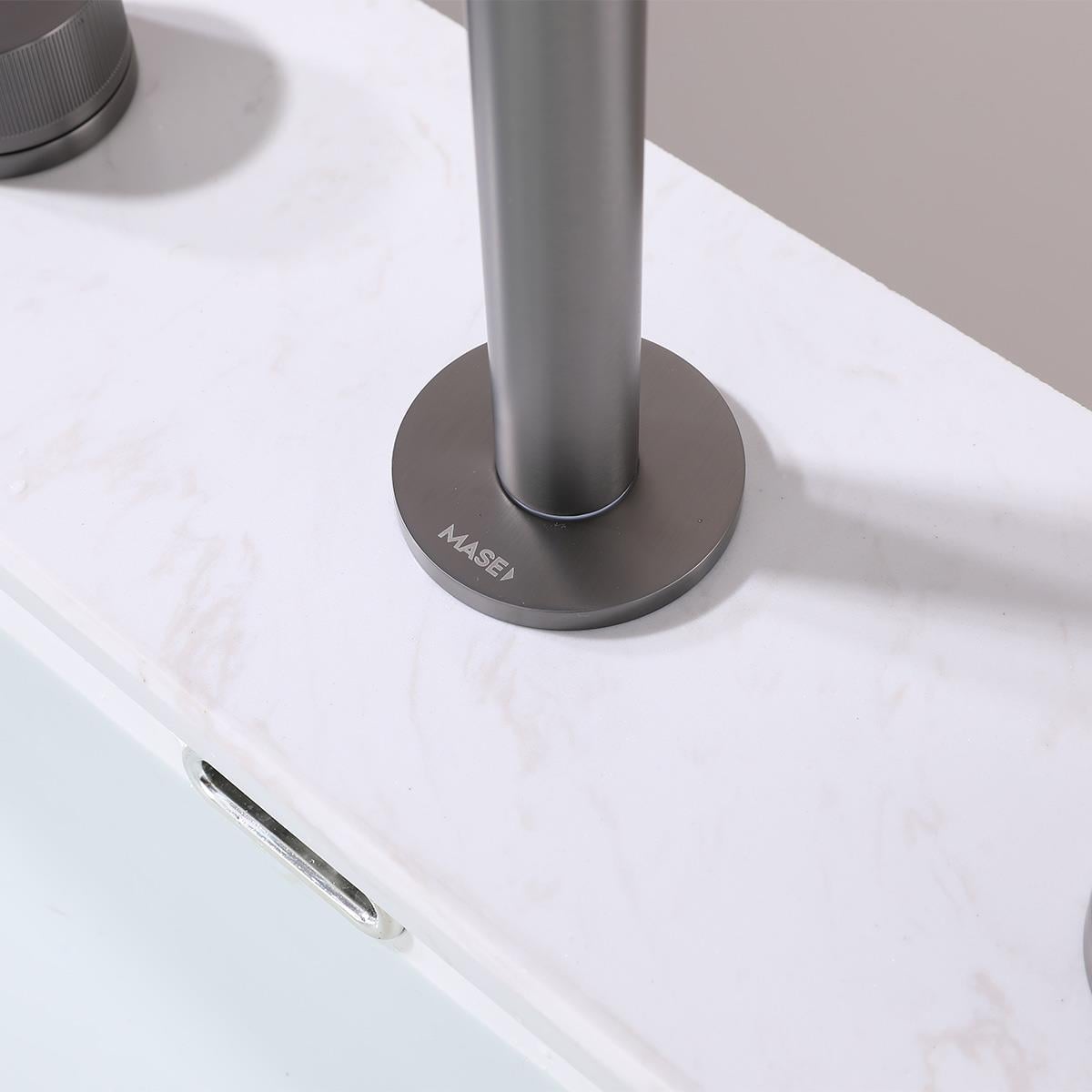 Vanity 3 Delikli Lavabo Bataryası Gun Metal