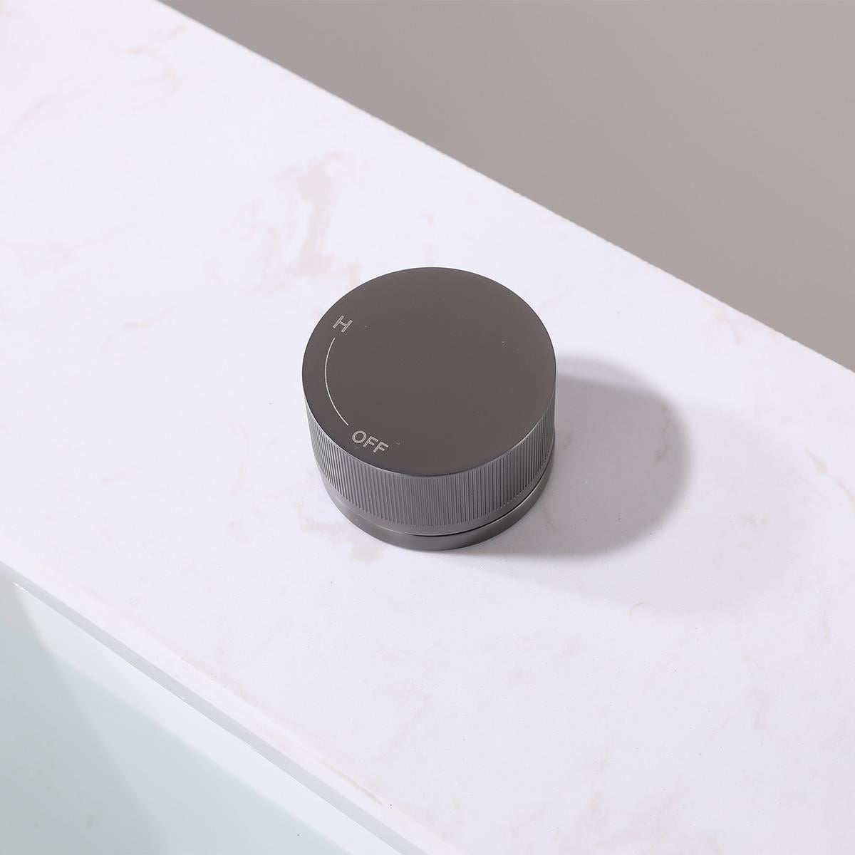 Vanity 3 Delikli Lavabo Bataryası Gun Metal