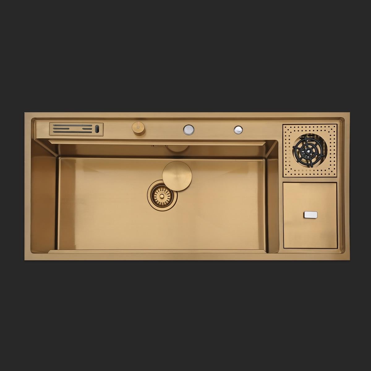 Verona El Yapımı PVD Eviye Seti 106x48 cm Altın (Gold)
