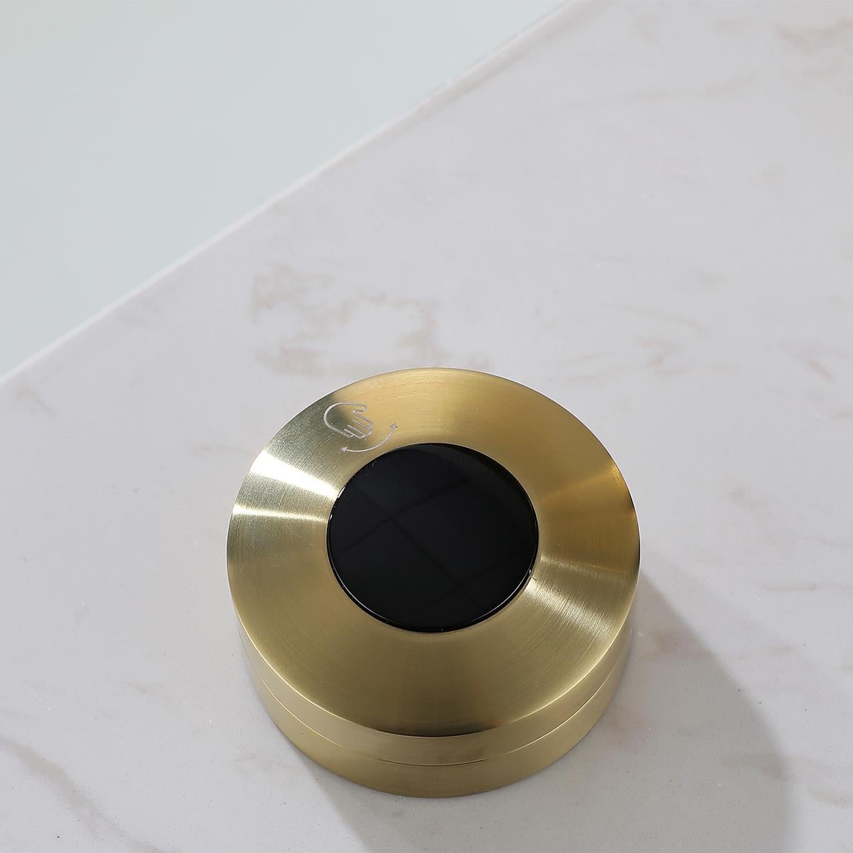 Wind 3 Delikli Sensörlü Lavabo Bataryası Brushed Gold