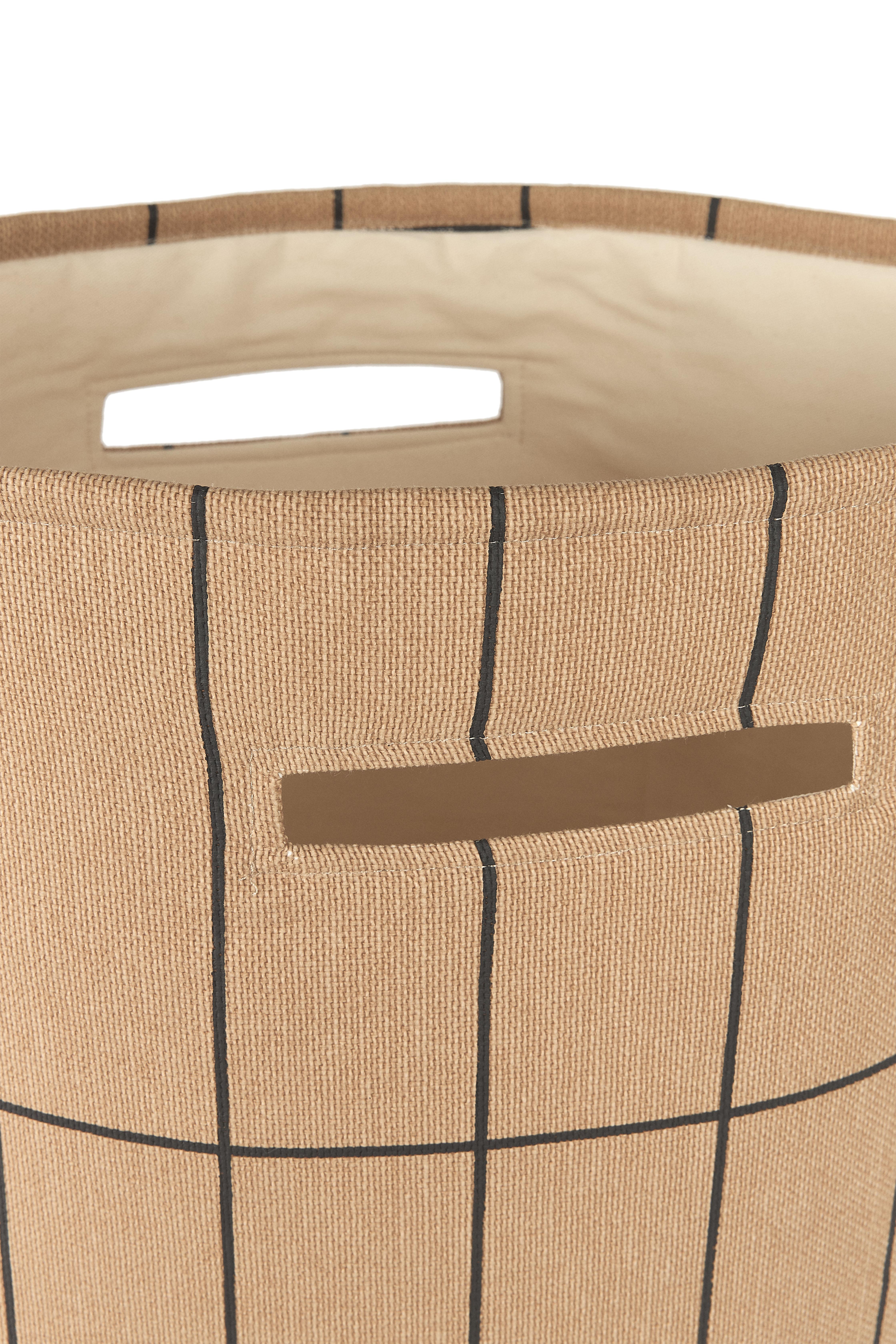 Vibes Büyük Sepet, Brown Black Grid Koton Sepetler NOBODINOZ
