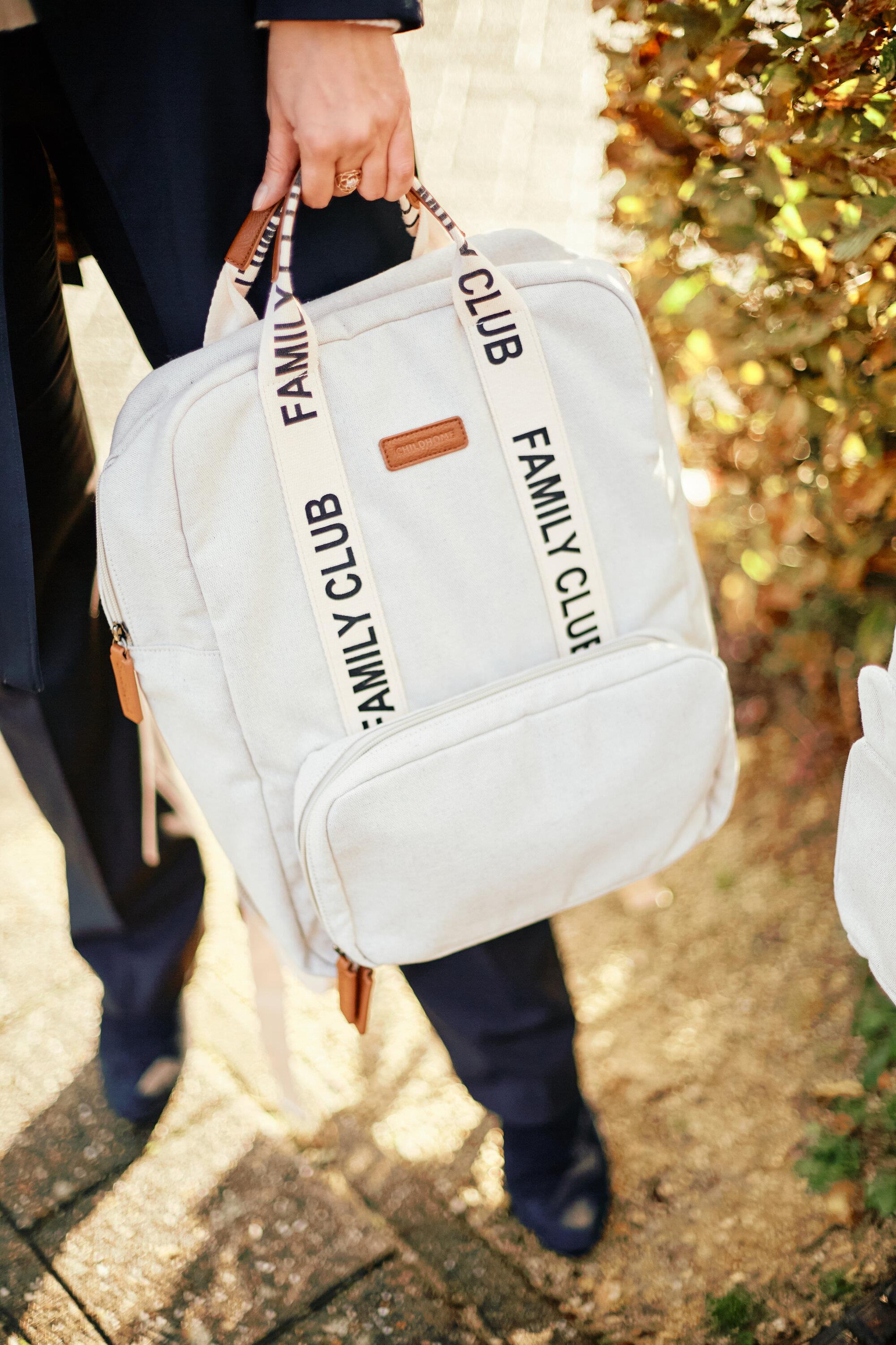 Family Club Sırt Çantası, Kanvas Gri Mommy Bag Childhome