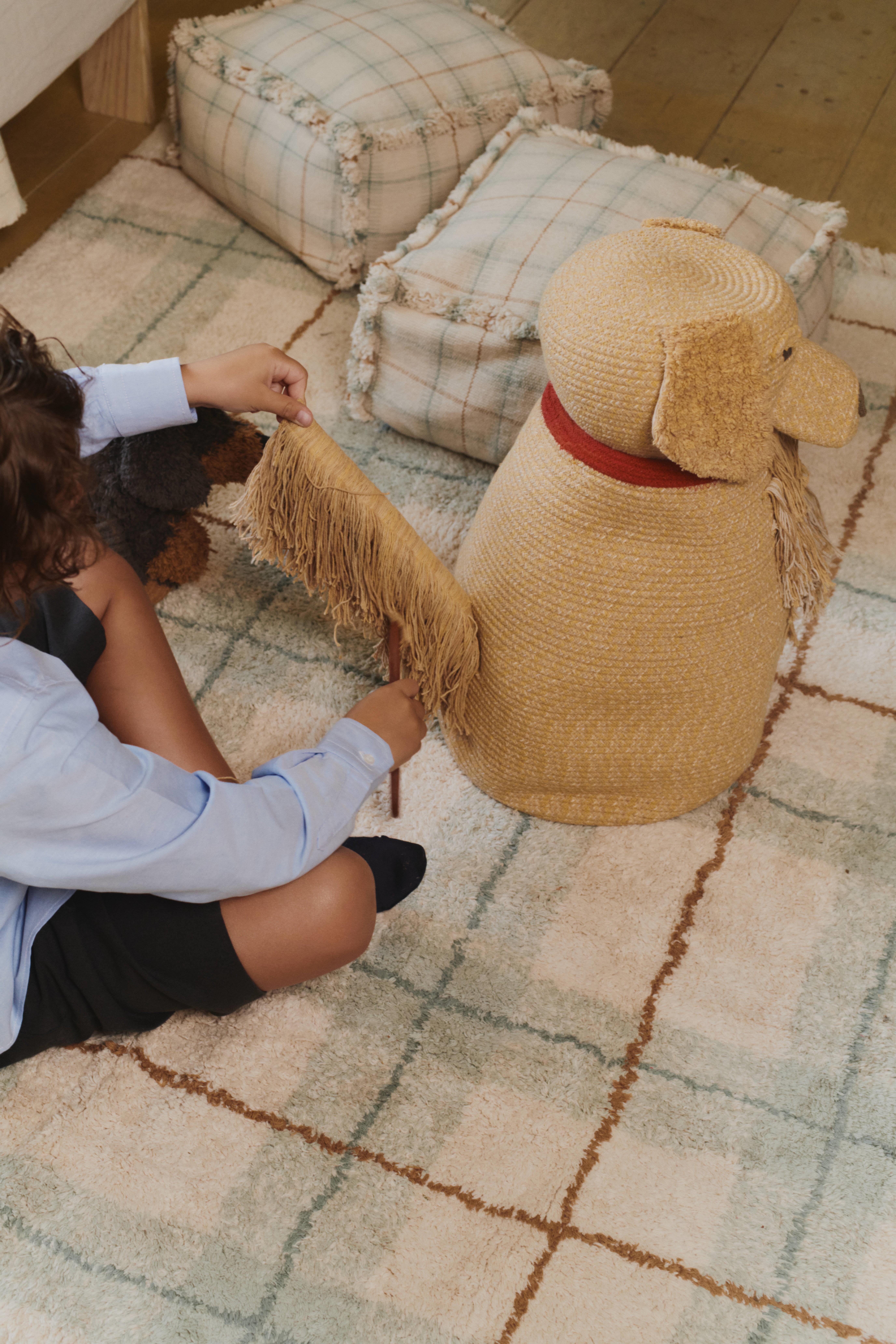 Lorena Canals Çocuk Odası Halısı, Tartan Blue Sage, S Kategorisiz Lorena Canals