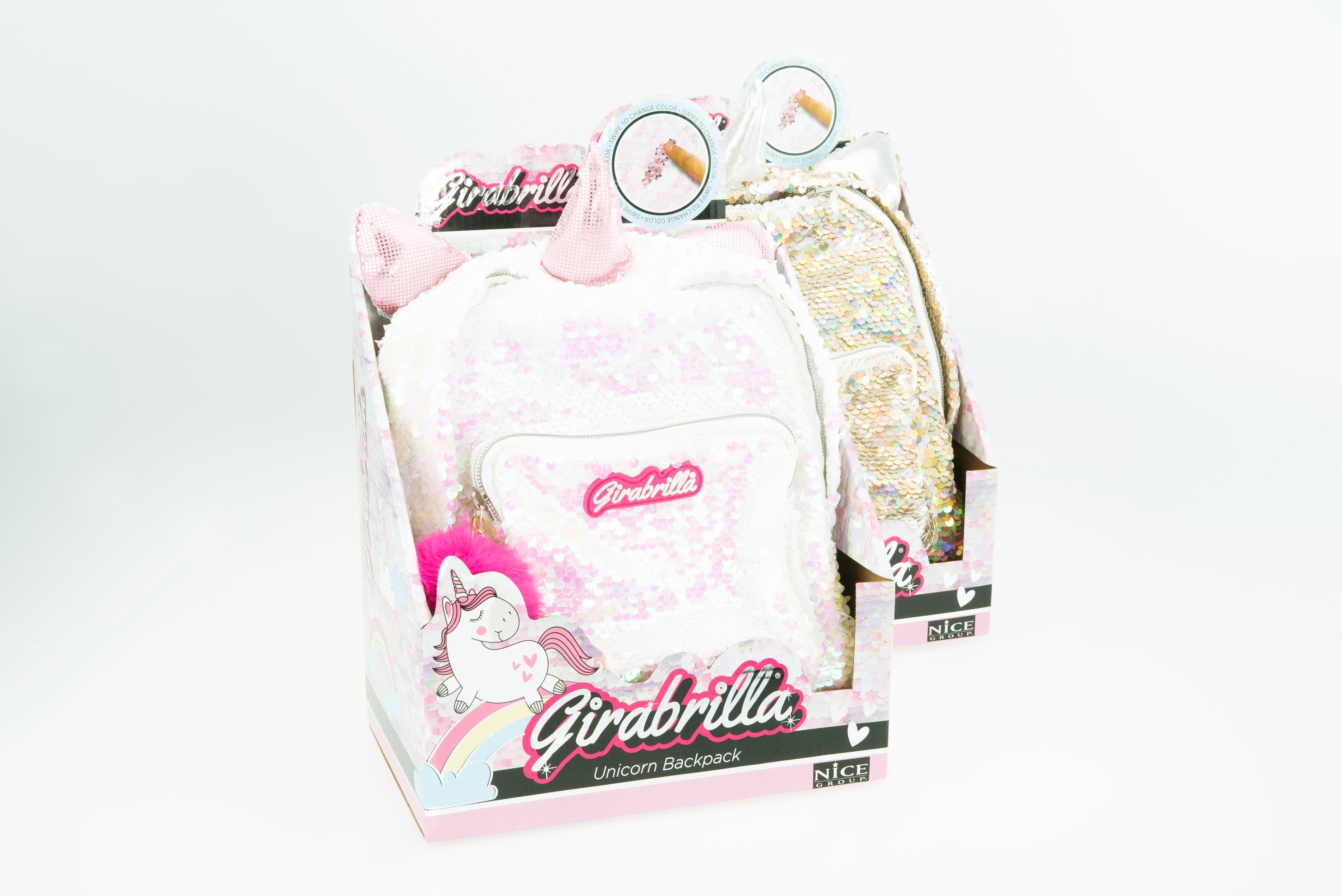 Payetli Sırt Çantası Unicorn, Açık Pembe Kategorisiz Girabrilla