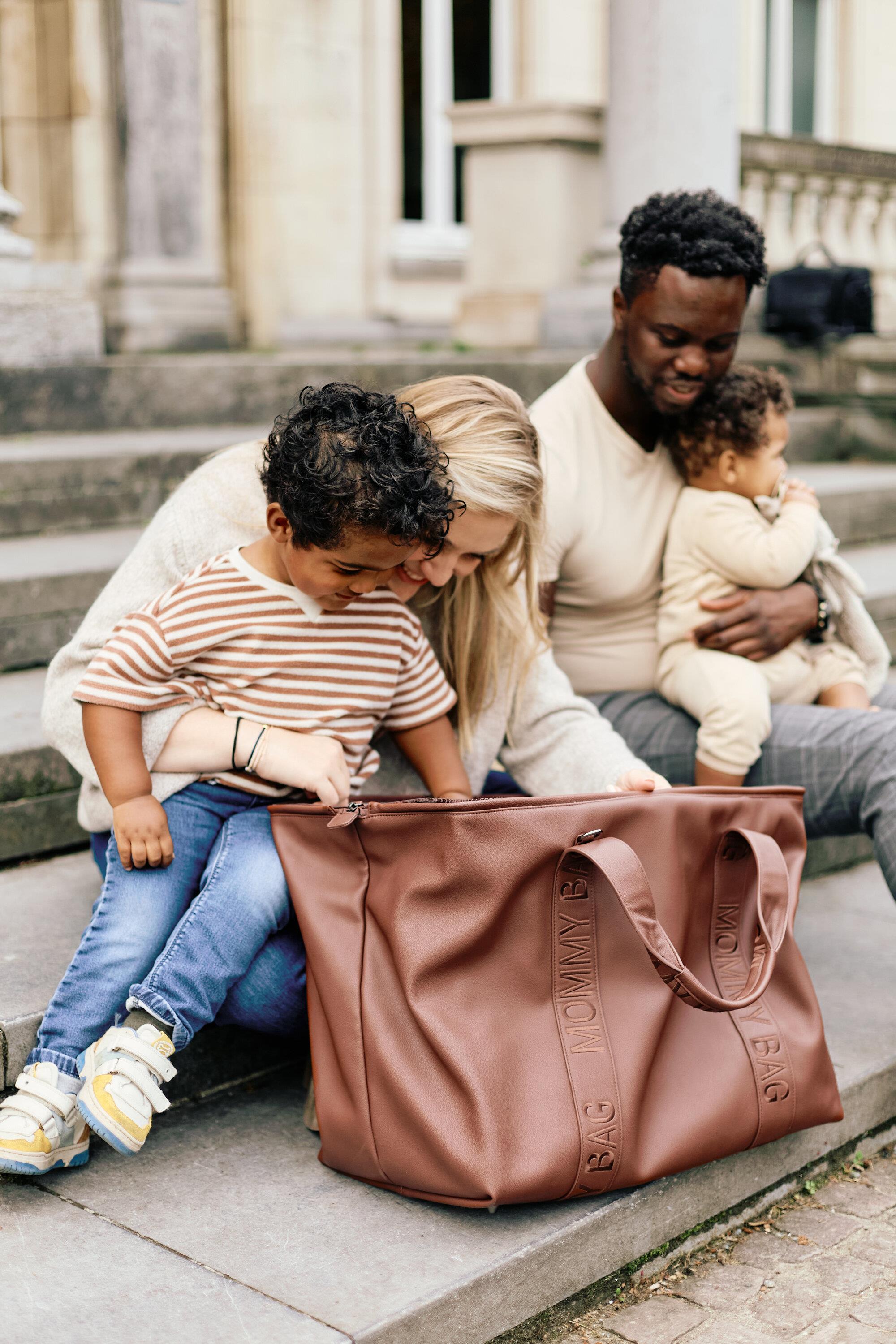 Mommy Bag Çanta, Signature Vegan Deri Koyu Kahve Kategorisiz Childhome
