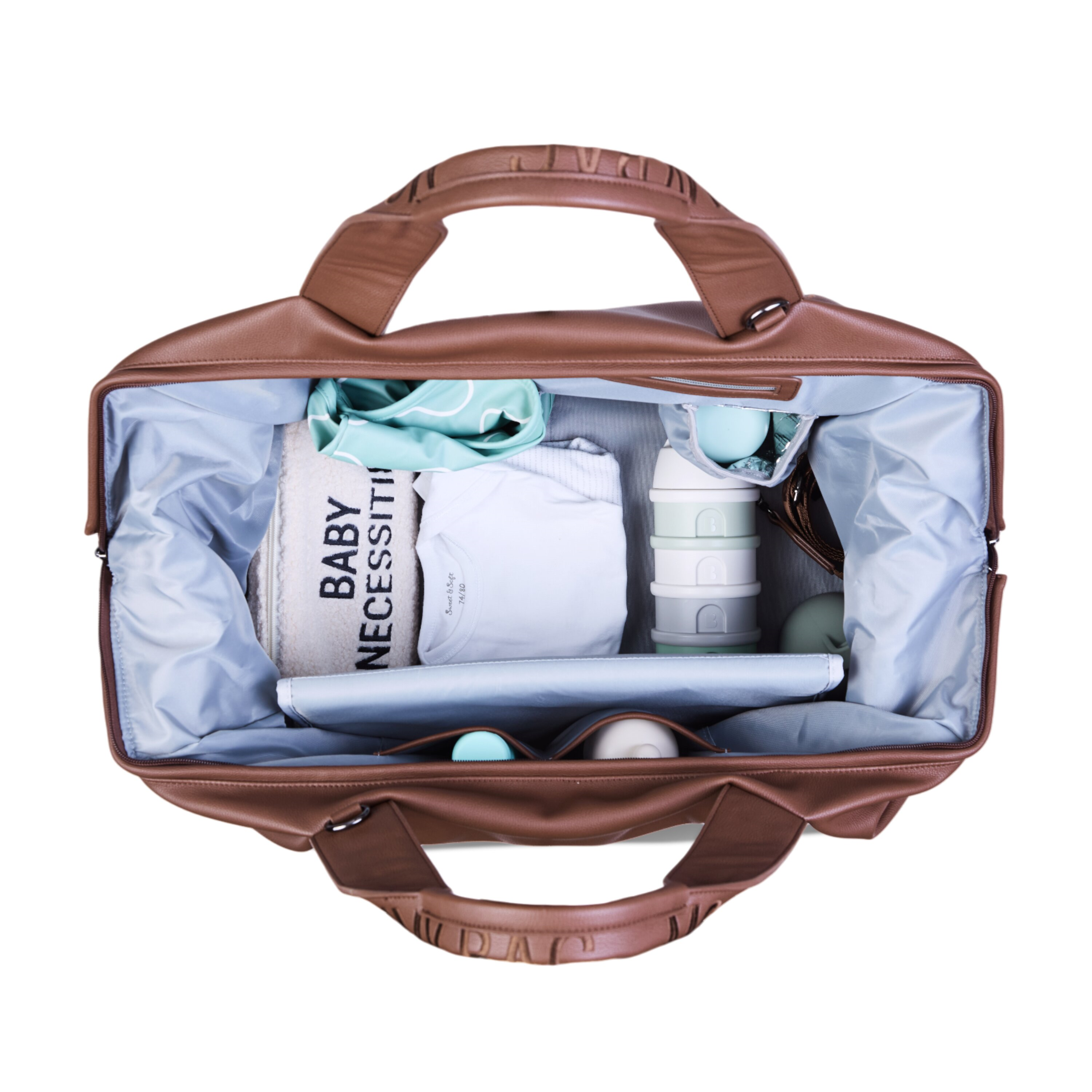 Mommy Bag Çanta, Signature Vegan Deri Koyu Kahve Kategorisiz Childhome