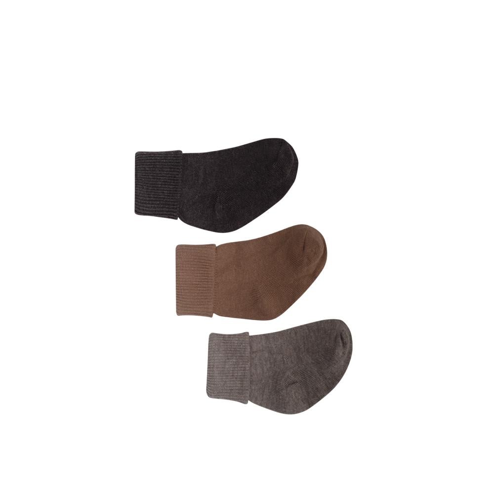 Lille Trove, Yenidoğan Çok Renkli Çorap 3lü Kutu / Kahverengi Kategorisiz Lille Trove