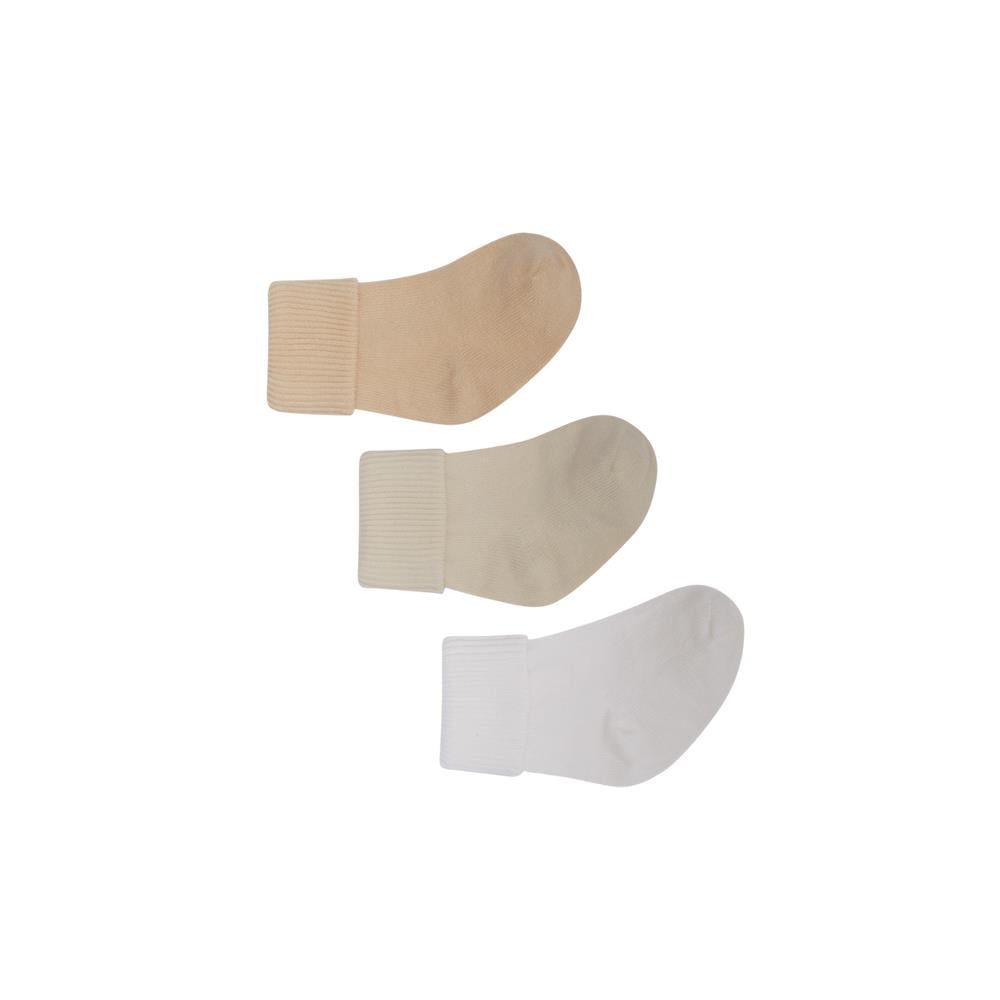 Lille Trove, Yenidoğan Çok Renkli Çorap 3lü Kutu / Krem Kategorisiz Lille Trove