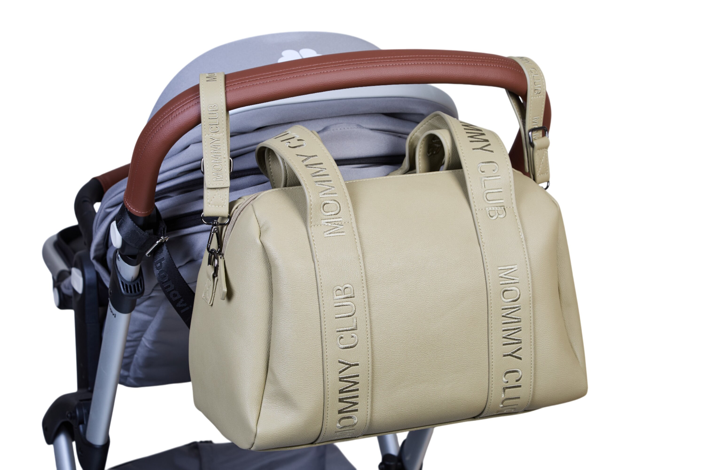 Mommy Club Bag, Vegan Deri Yeşil Anne Çantası Childhome