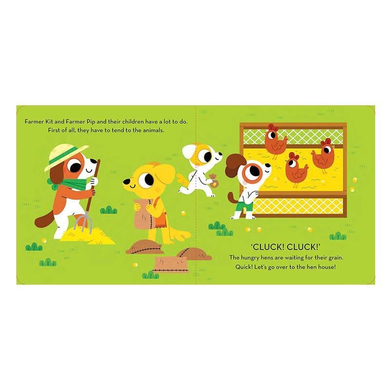 A Day At The Farm - Book And Wooden Toy