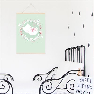 A Little Lovely Company Kedi Poster Tablolar