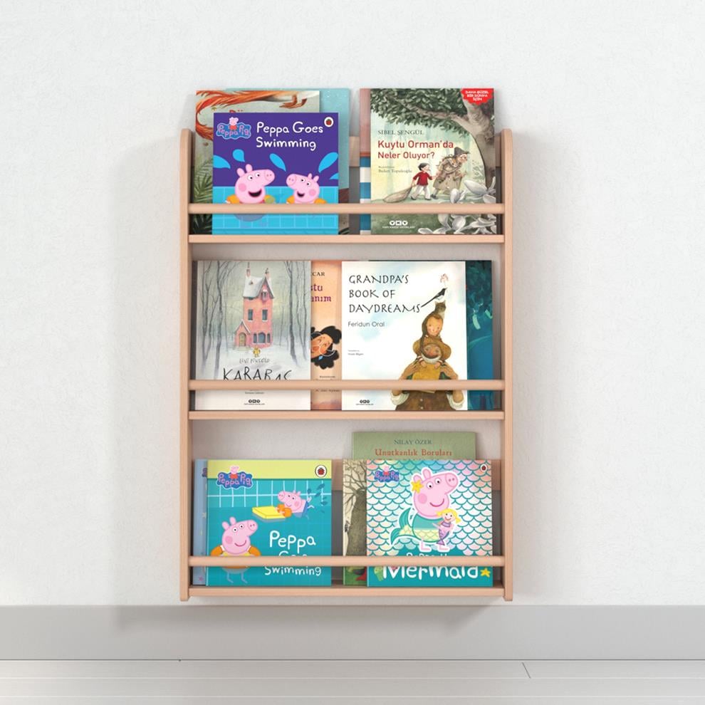 Fox 3 lü Duvar Rafı Kategorisiz Woody&Happy