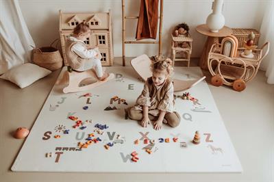 Alphabet/Terrazzo puzzle mat Oyuncak Çantası Play And Go
