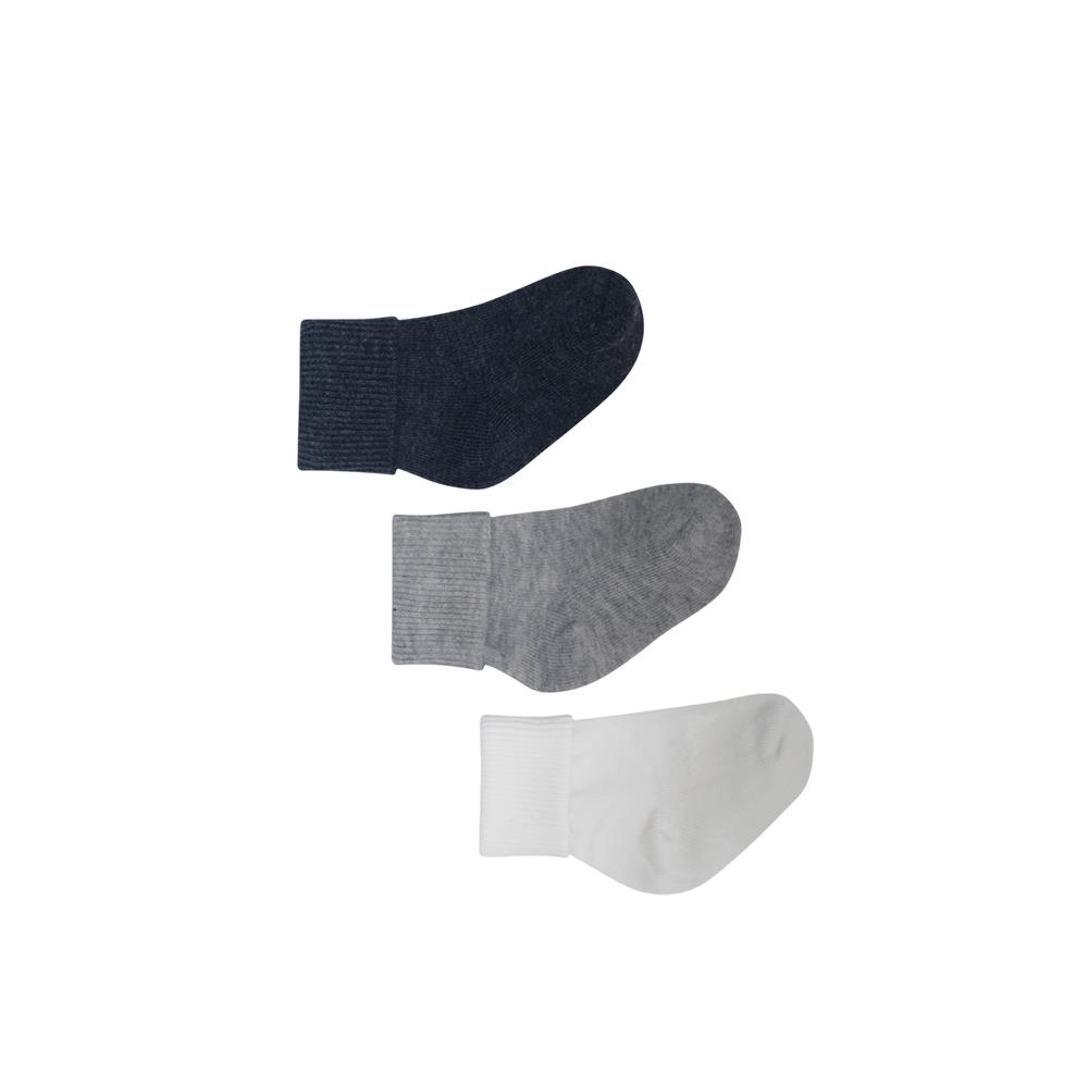 Lille Trove, Yenidoğan Çok Renkli Çorap 3lü Kutu / Antrasit Kategorisiz Lille Trove