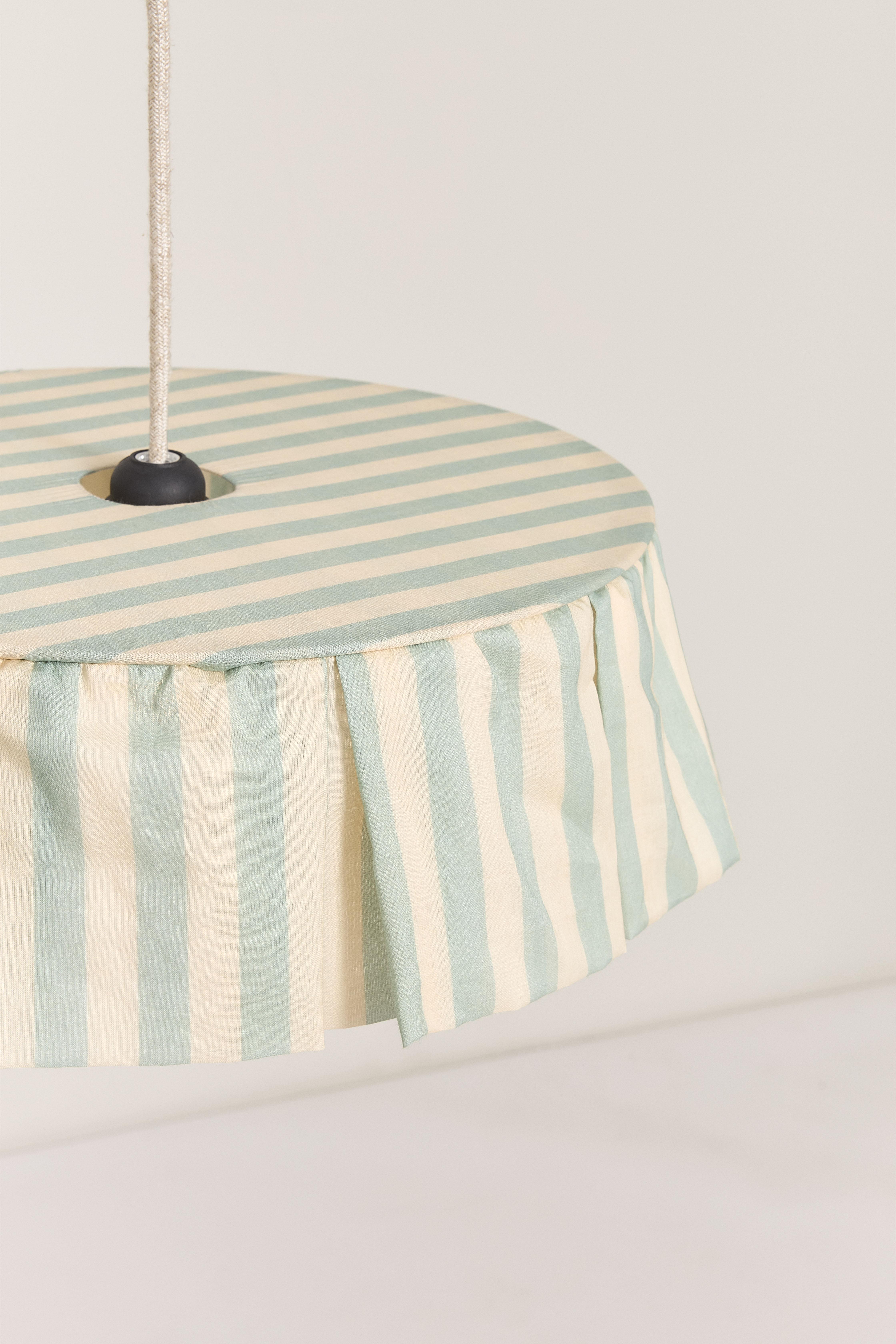 Vibes Aydınlatma Şapkası, 40cm çap, Turquoise  Stripes Kategorisiz NOBODINOZ