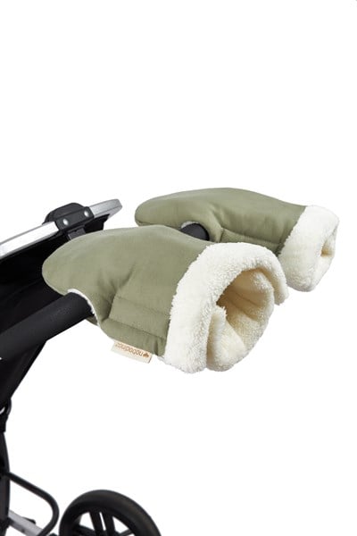 Baby On The Go Waterproof Stroller Eldiven, Olive Green Bebek Bakım Nobodinoz